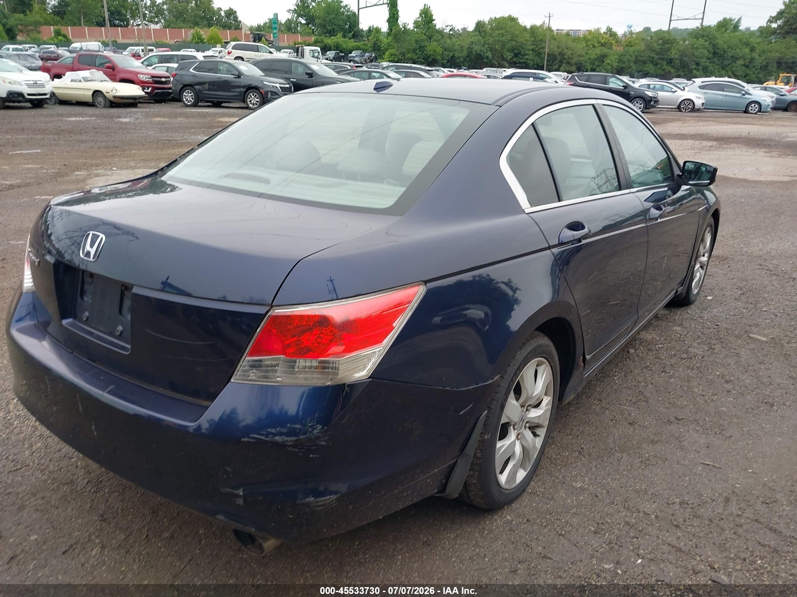 2010 Honda Accord 2.4 Ex-l Blue vin: 1HGCP2F84AA050799