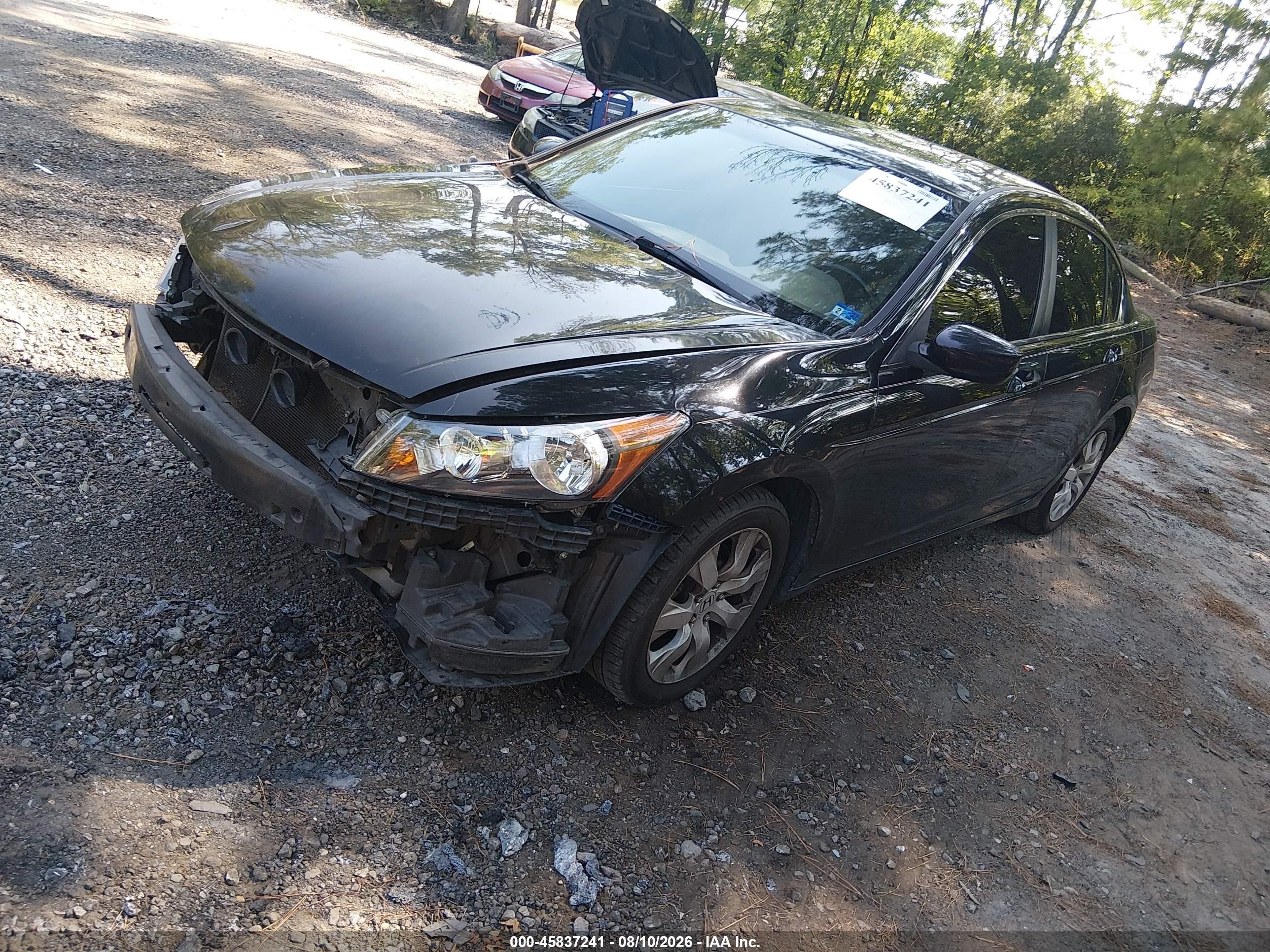 2010 Honda Accord 2.4 Ex-l Black vin: 1HGCP2F84AA060670