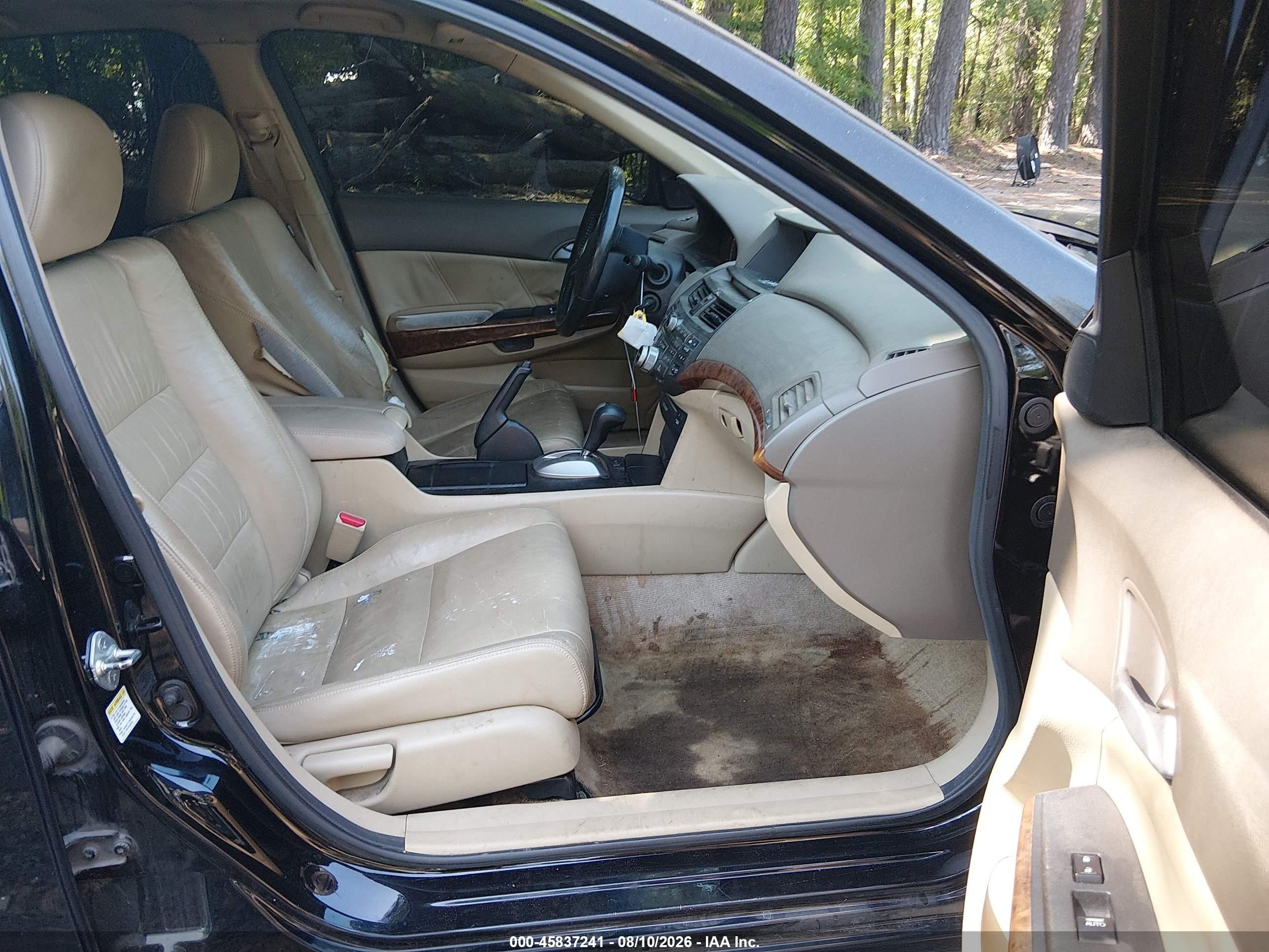 2010 Honda Accord 2.4 Ex-l Black vin: 1HGCP2F84AA060670