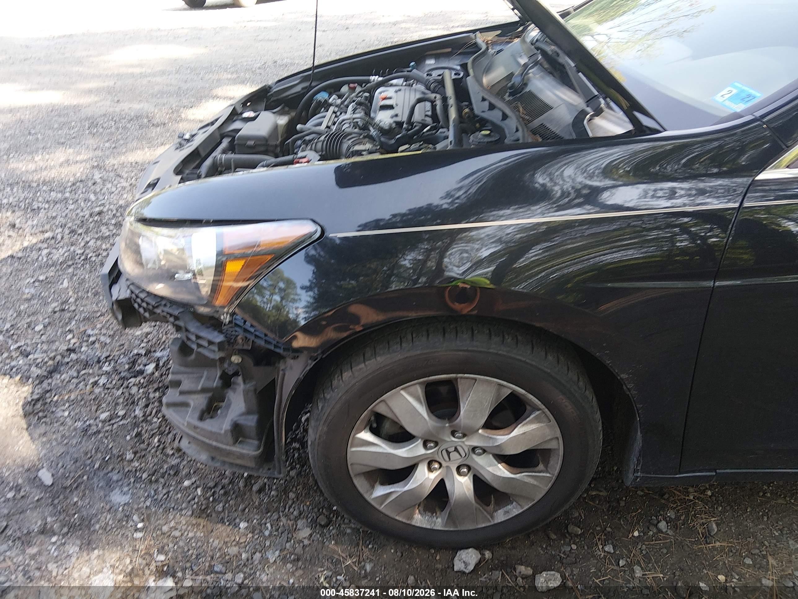 2010 Honda Accord 2.4 Ex-l Black vin: 1HGCP2F84AA060670