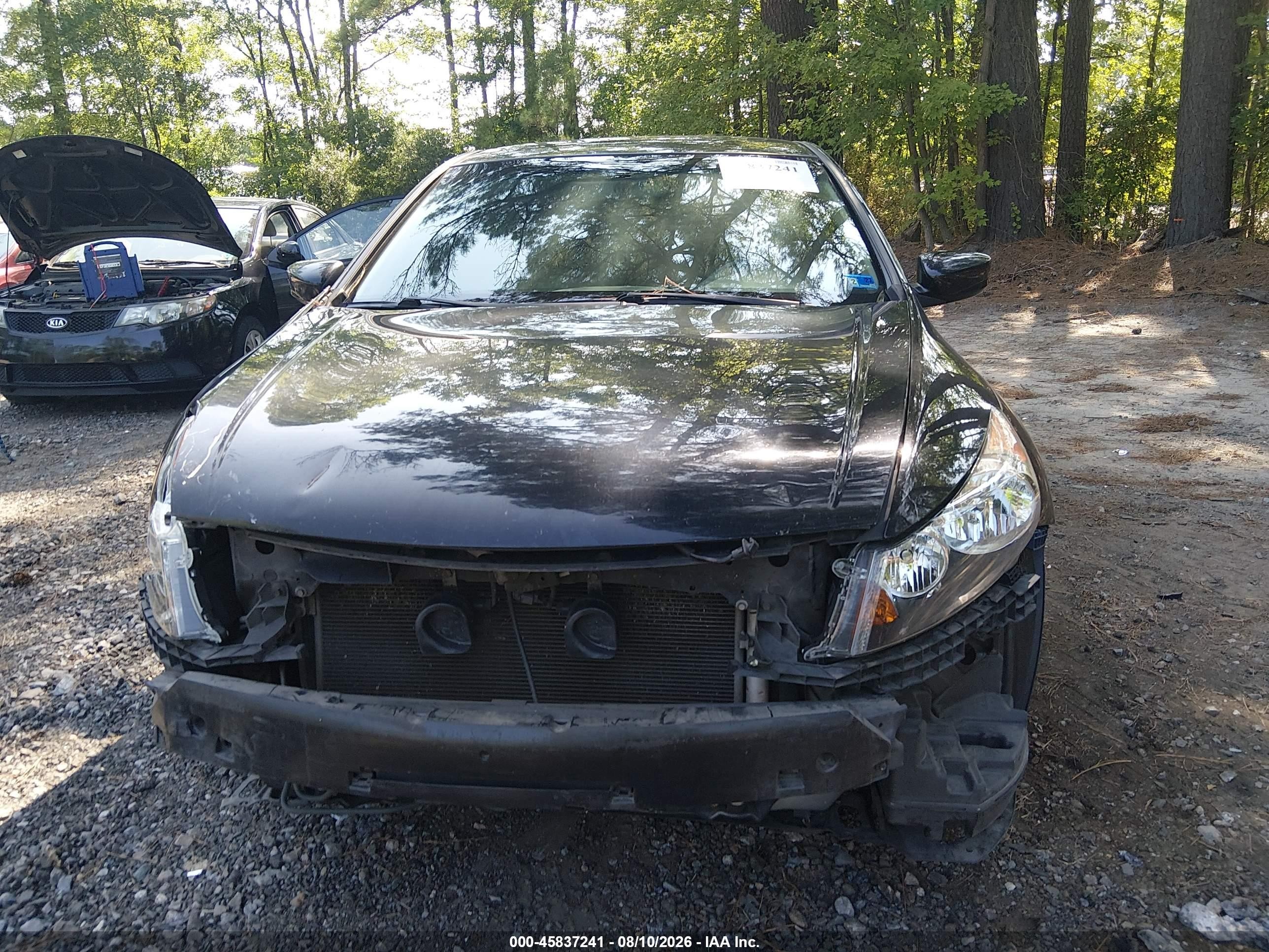 2010 Honda Accord 2.4 Ex-l Black vin: 1HGCP2F84AA060670