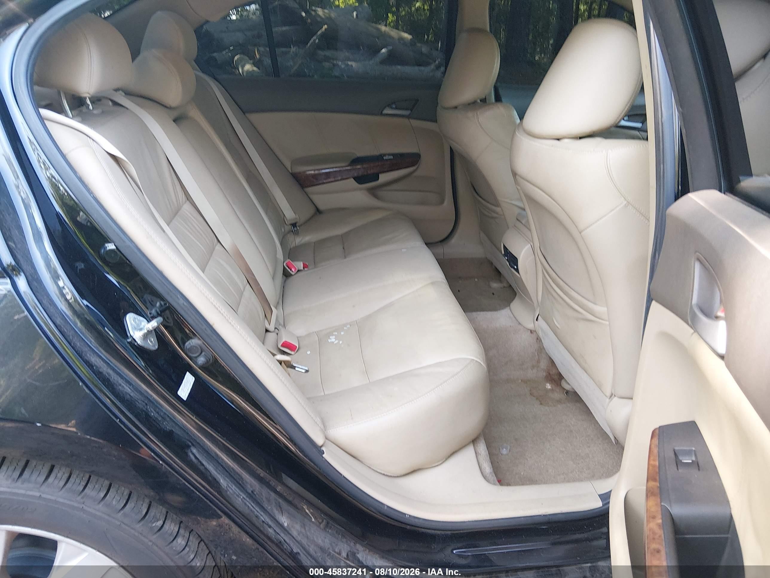 2010 Honda Accord 2.4 Ex-l Black vin: 1HGCP2F84AA060670
