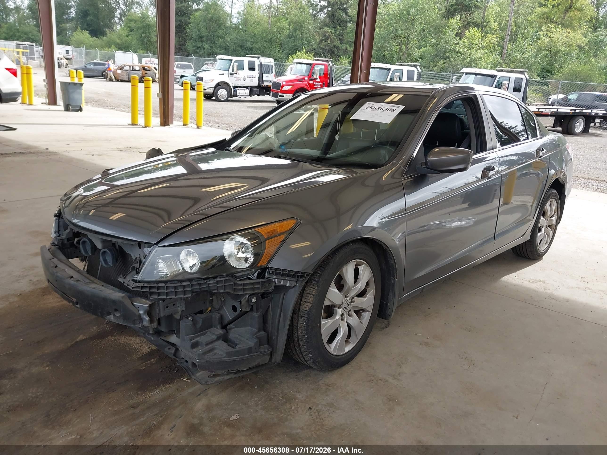 2010 Honda Accord 2.4 Ex-l Gray vin: 1HGCP2F84AA123735
