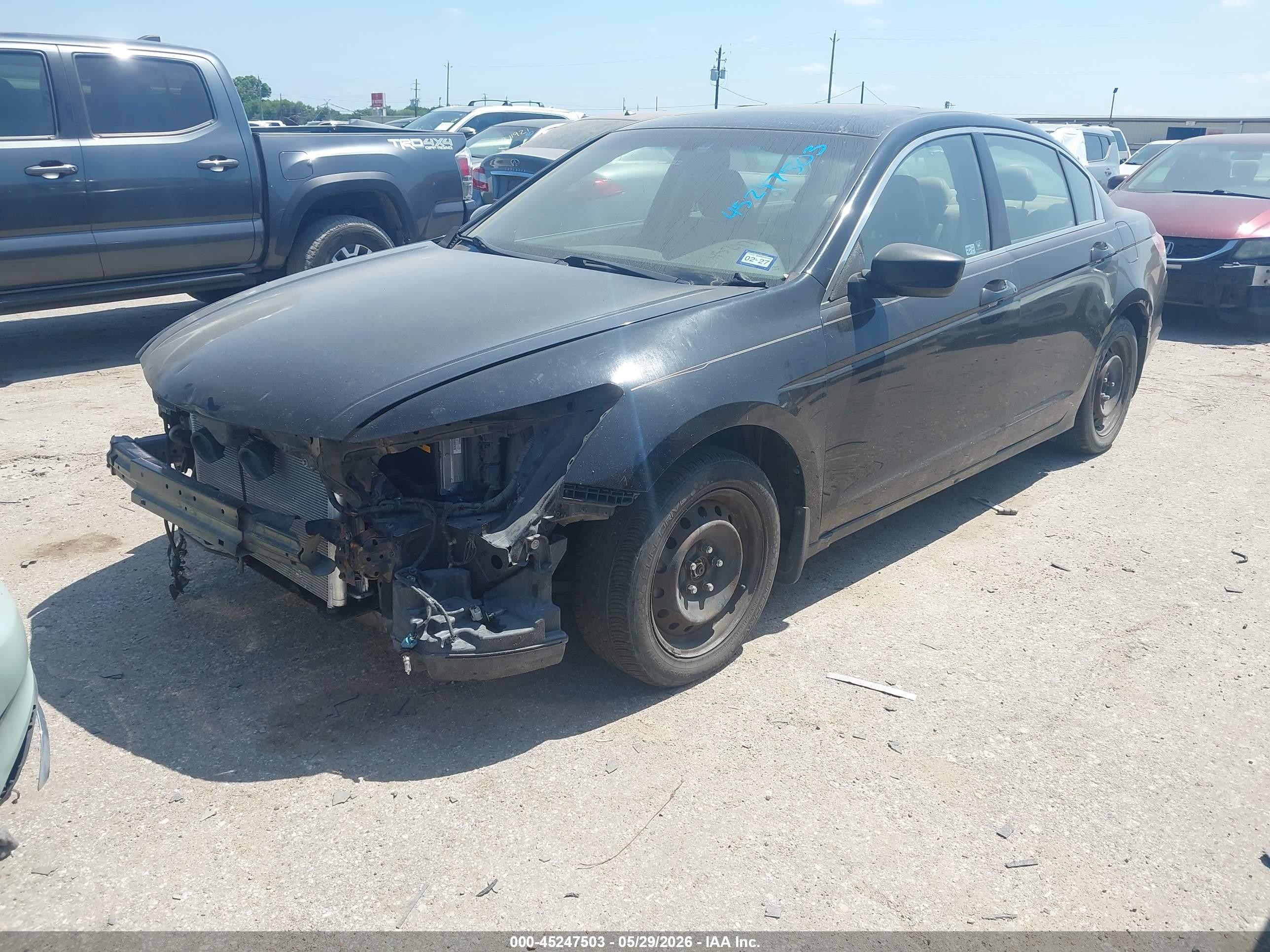 2010 Honda Accord 2.4 Ex-l Black vin: 1HGCP2F84AA177181