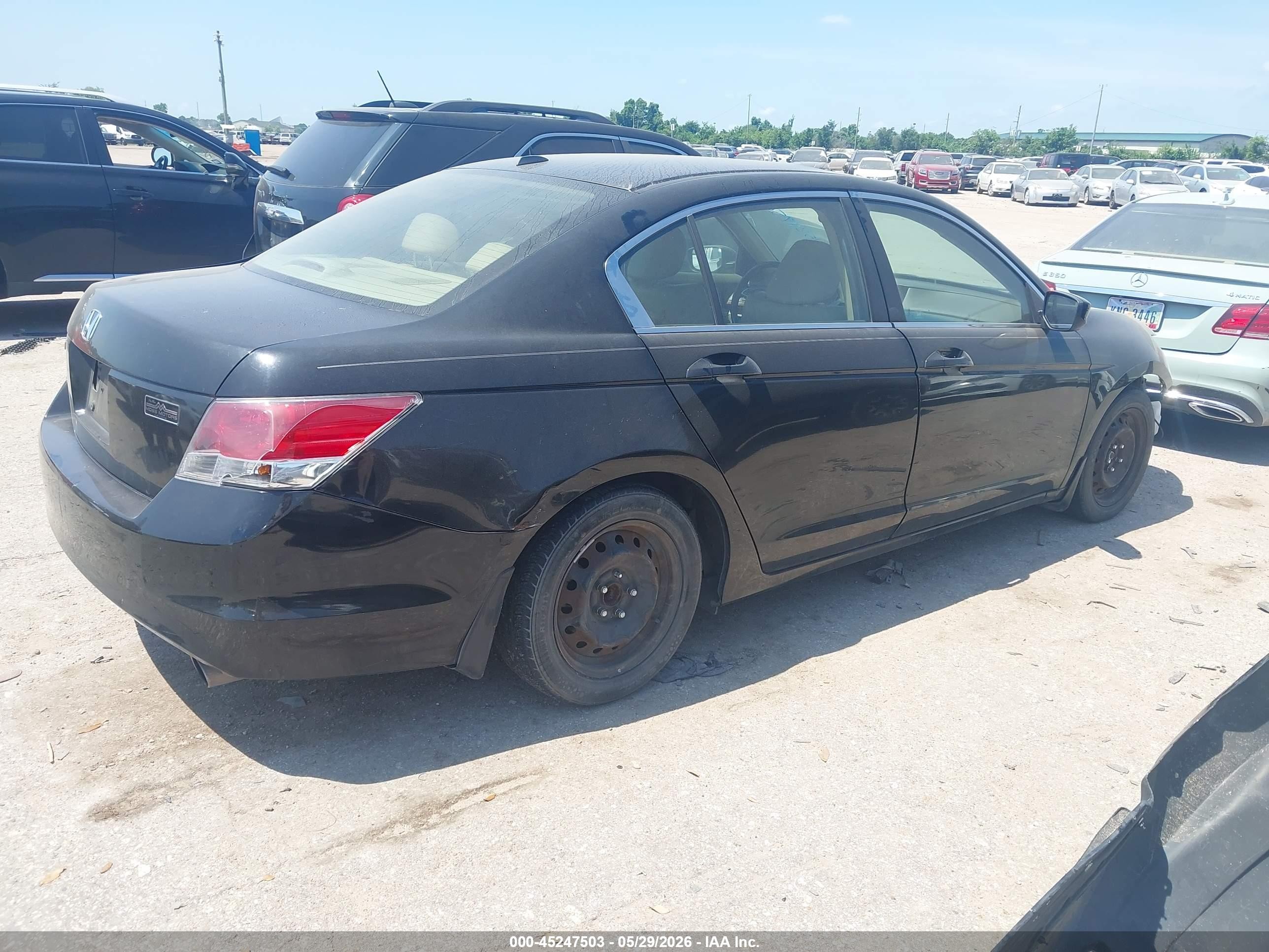 2010 Honda Accord 2.4 Ex-l Black vin: 1HGCP2F84AA177181