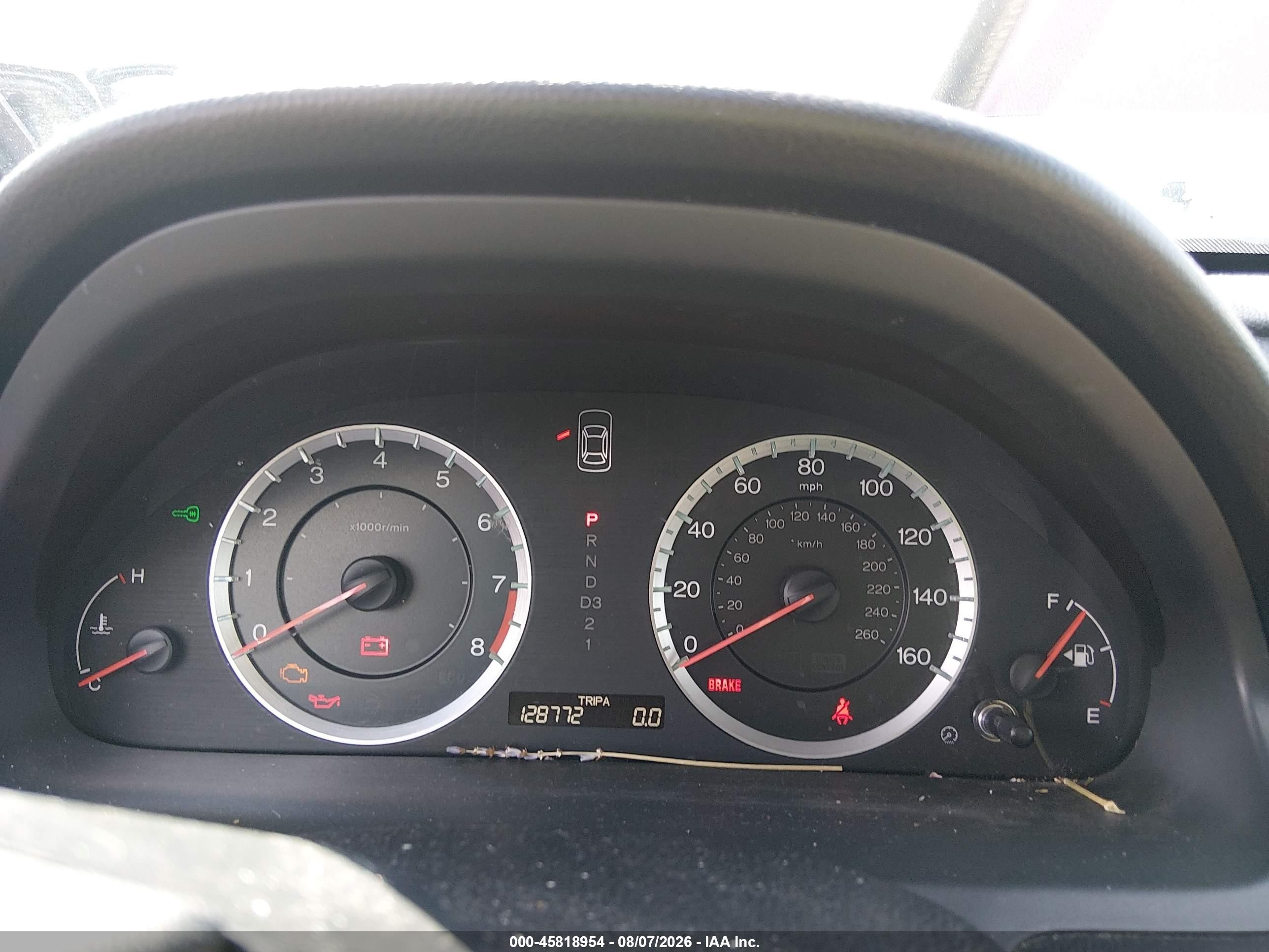 2011 Honda Accord 2.4 Ex-l Бордовый vin: 1HGCP2F84BA009350