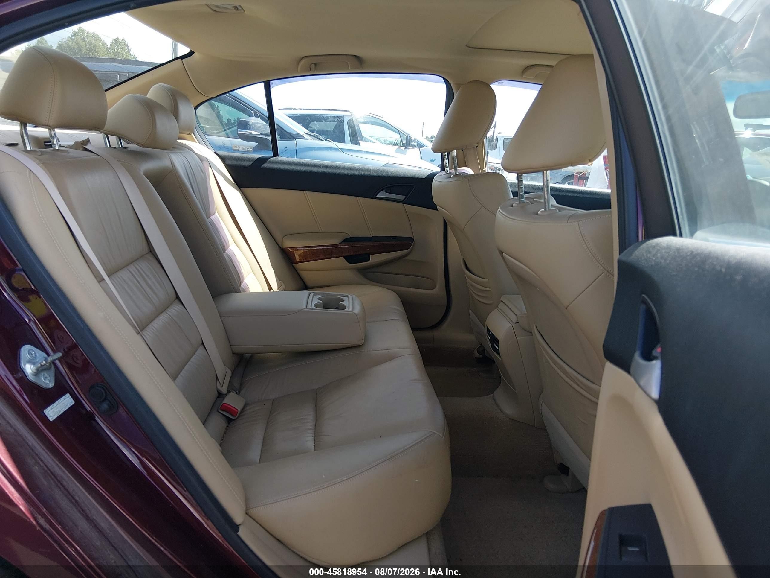 2011 Honda Accord 2.4 Ex-l Бордовый vin: 1HGCP2F84BA009350