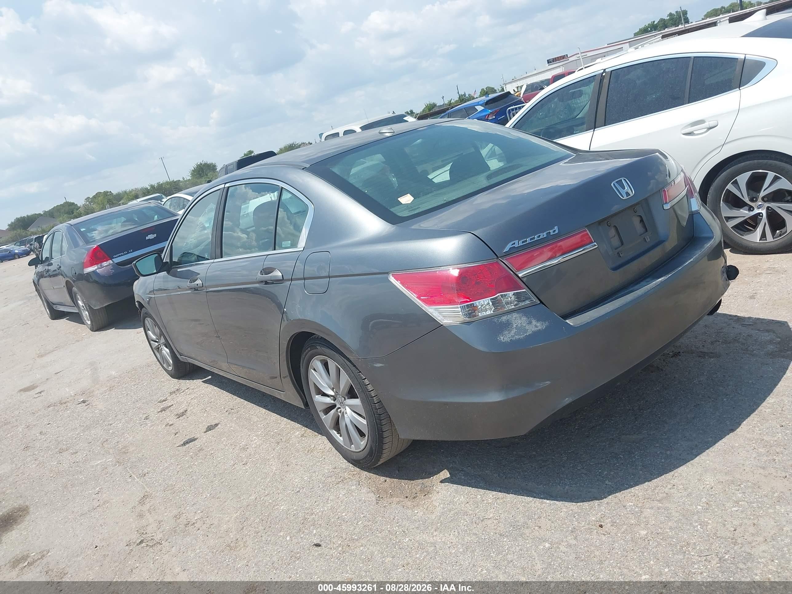2011 Honda Accord 2.4 Ex-l Gray vin: 1HGCP2F84BA026908