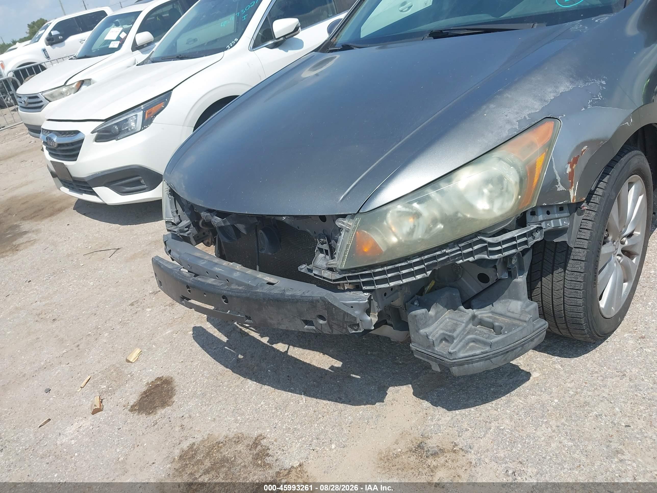 2011 Honda Accord 2.4 Ex-l Gray vin: 1HGCP2F84BA026908