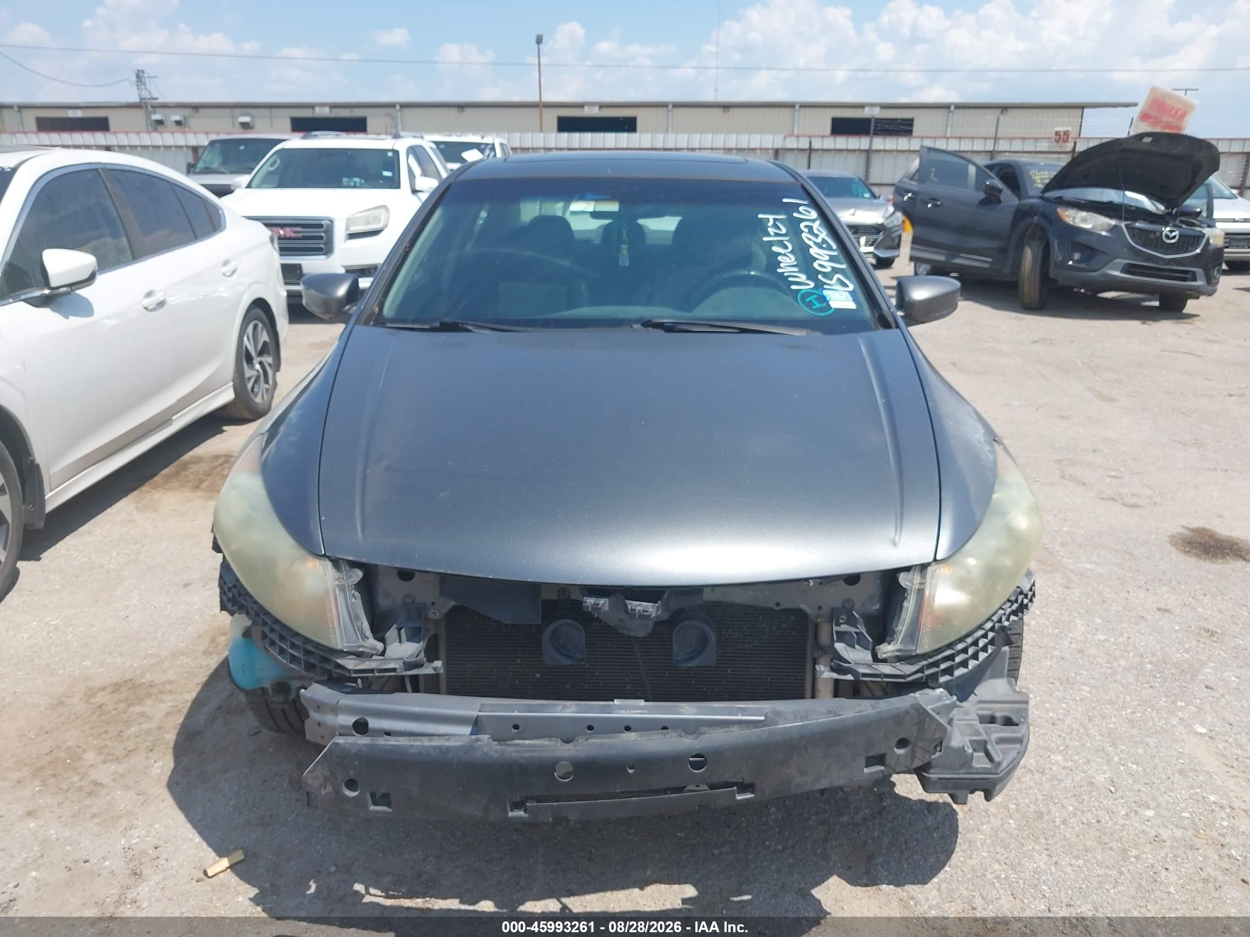 2011 Honda Accord 2.4 Ex-l Gray vin: 1HGCP2F84BA026908