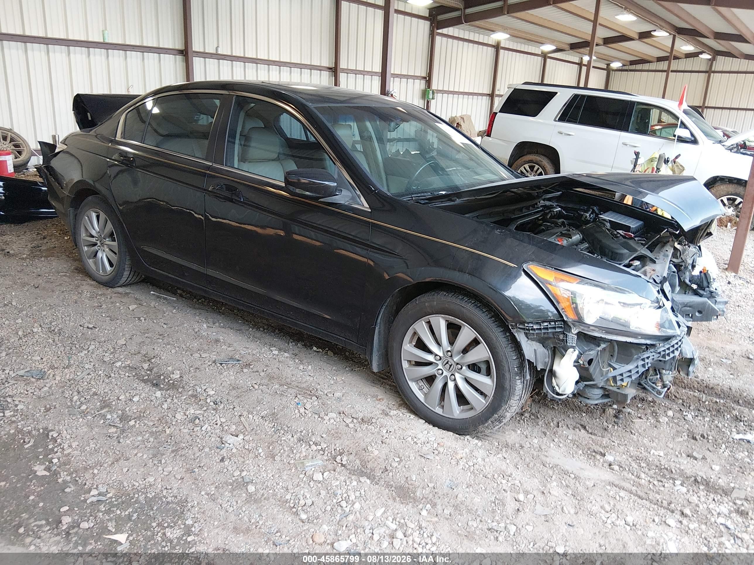 2011 Honda Accord 2.4 Ex-l Black vin: 1HGCP2F84BA031171