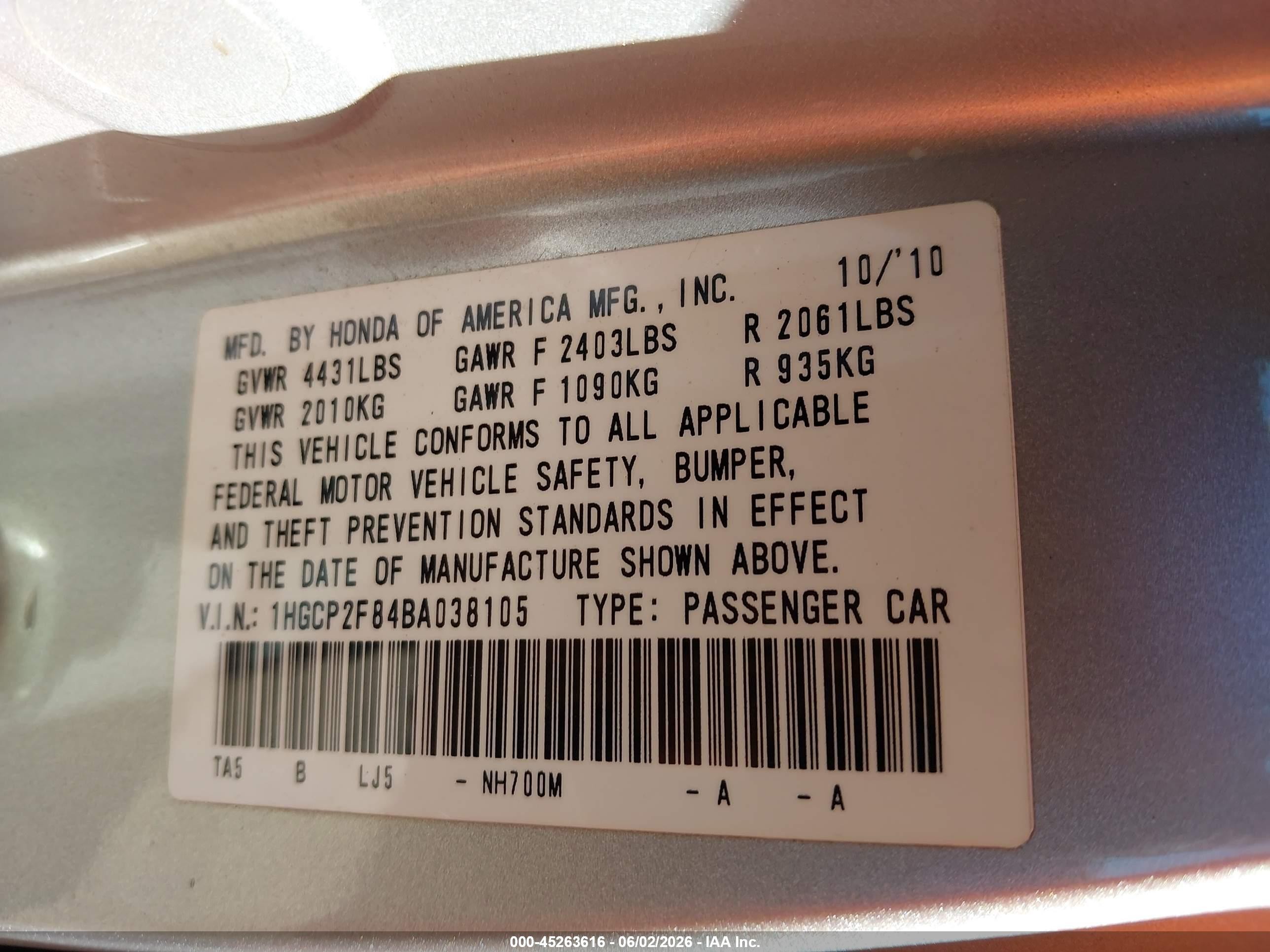 2011 Honda Accord 2.4 Ex-l Silver vin: 1HGCP2F84BA038105