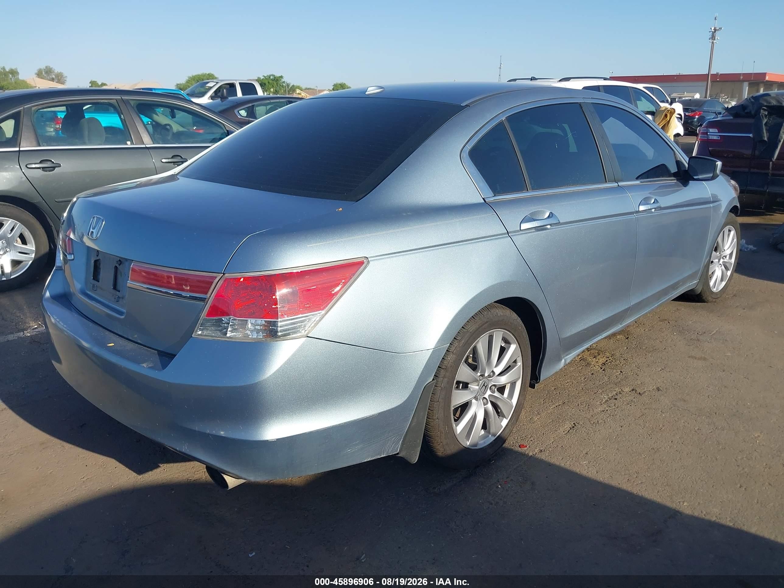 2011 Honda Accord 2.4 Ex-l Blue vin: 1HGCP2F84BA041246