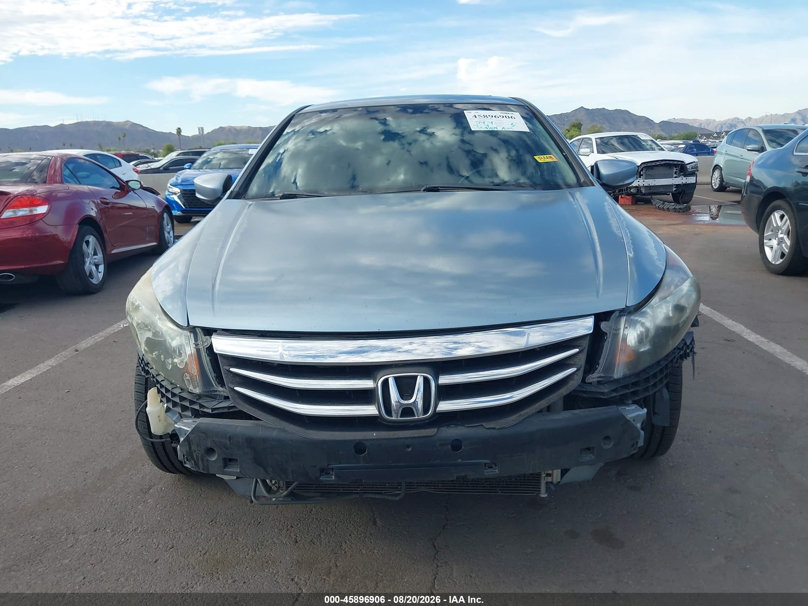 2011 Honda Accord 2.4 Ex-l Blue vin: 1HGCP2F84BA041246