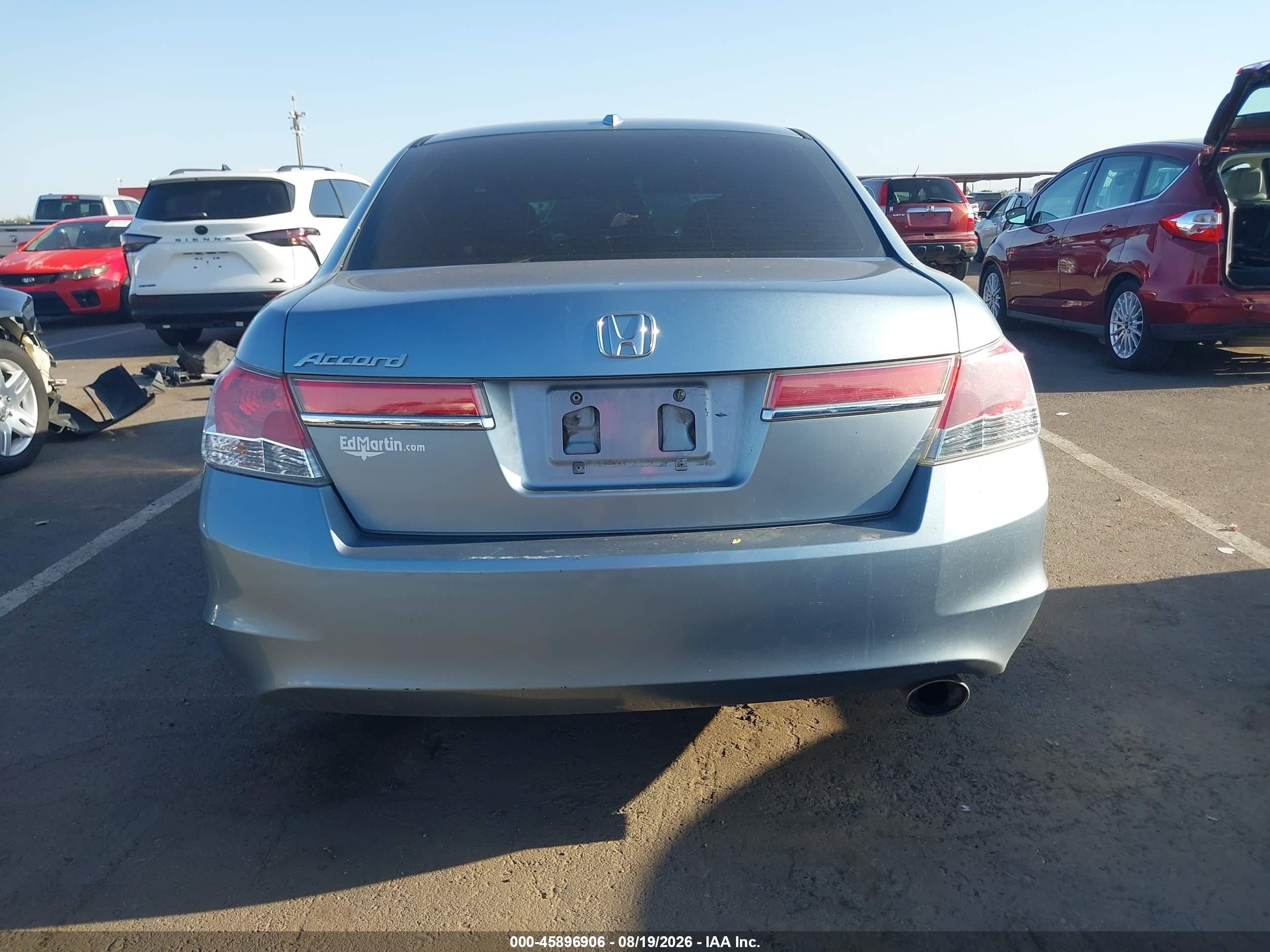 2011 Honda Accord 2.4 Ex-l Blue vin: 1HGCP2F84BA041246