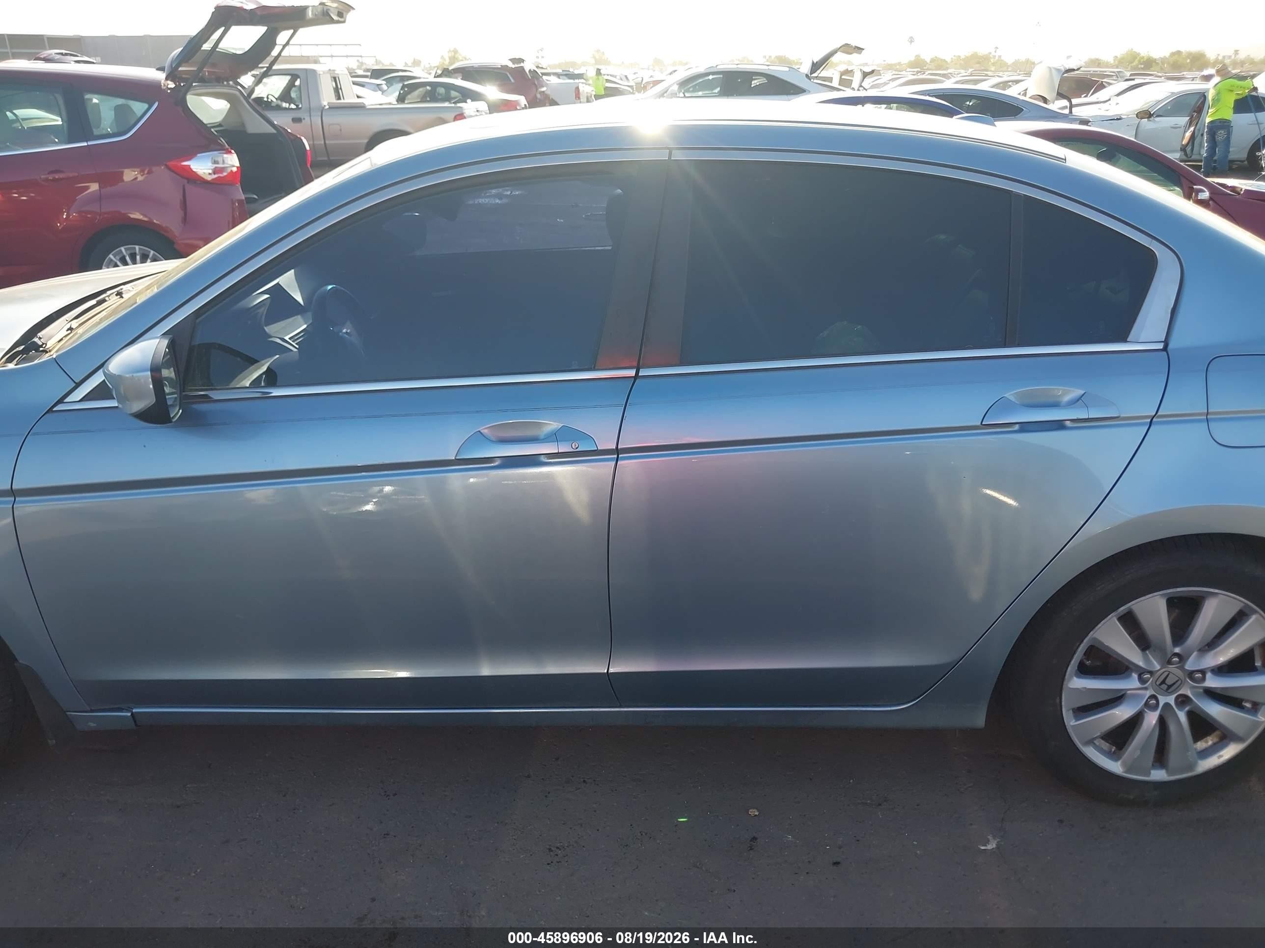 2011 Honda Accord 2.4 Ex-l Blue vin: 1HGCP2F84BA041246