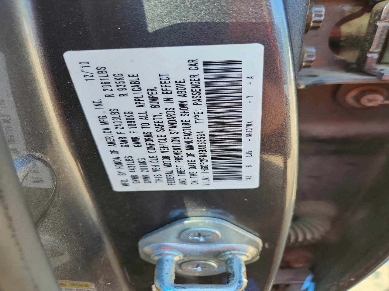 2011 Honda Accord Exl Gray vin: 1HGCP2F84BA065594