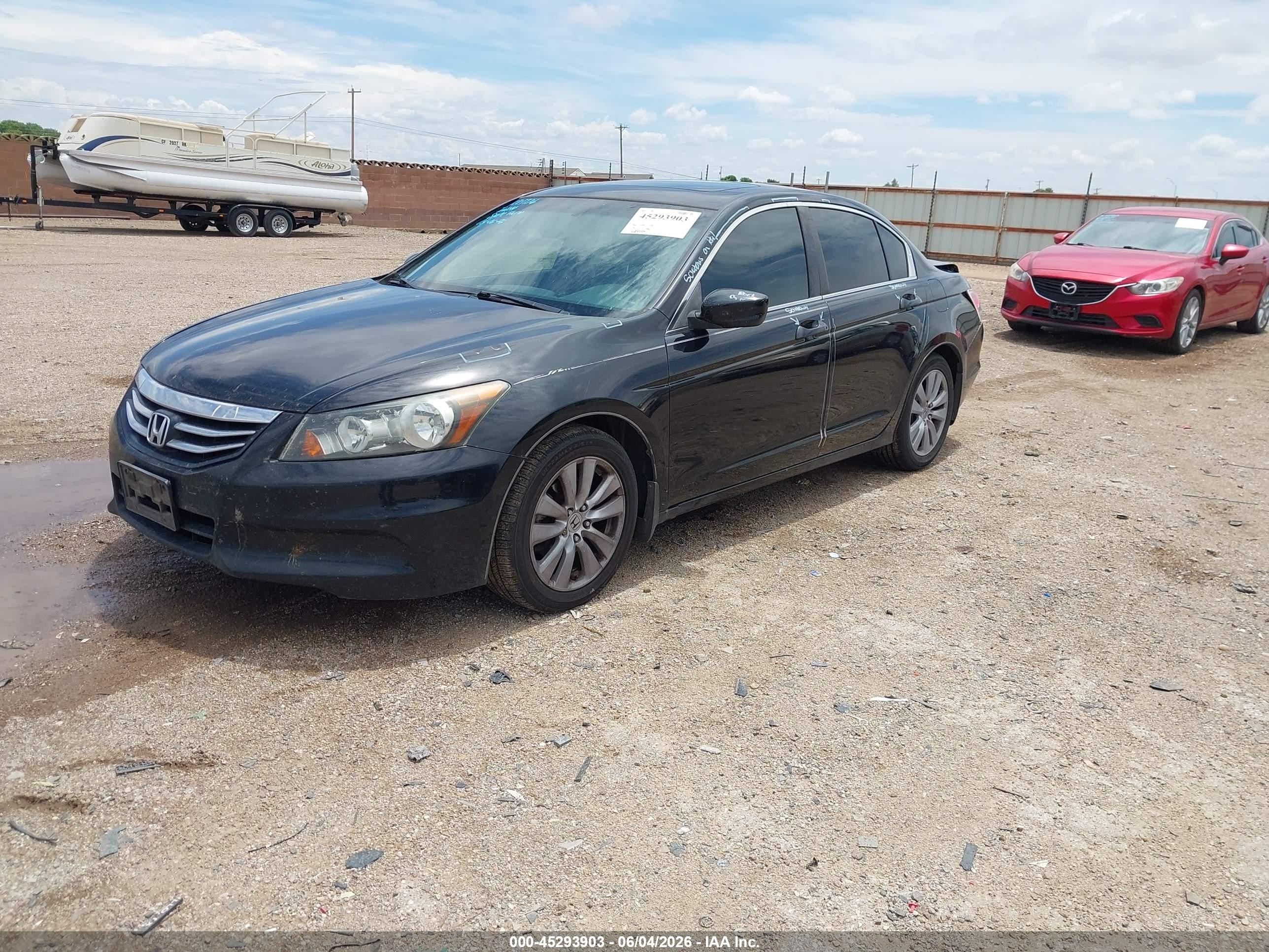 2011 Honda Accord 2.4 Ex-l Black vin: 1HGCP2F84BA074909