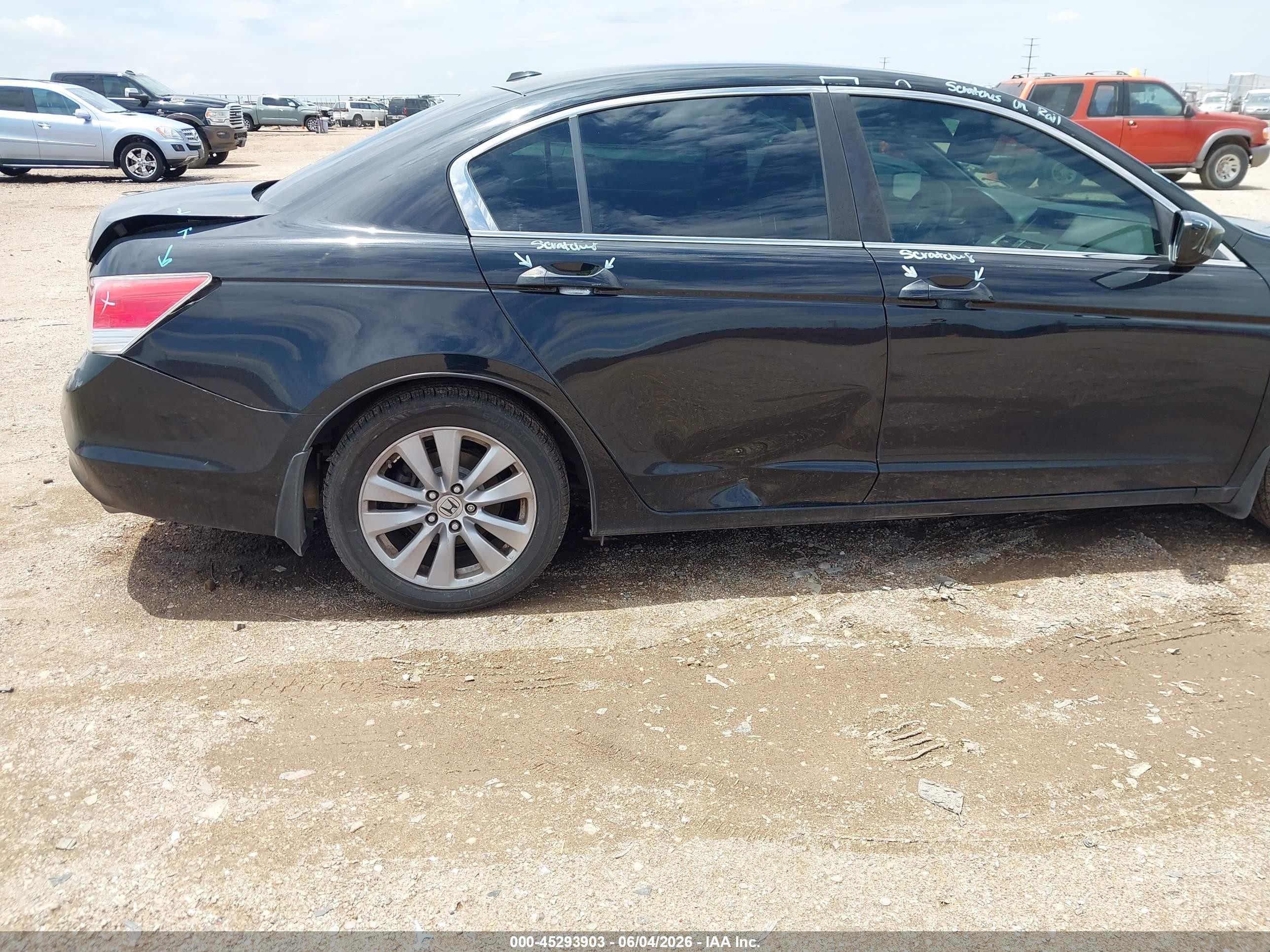 2011 Honda Accord 2.4 Ex-l Black vin: 1HGCP2F84BA074909