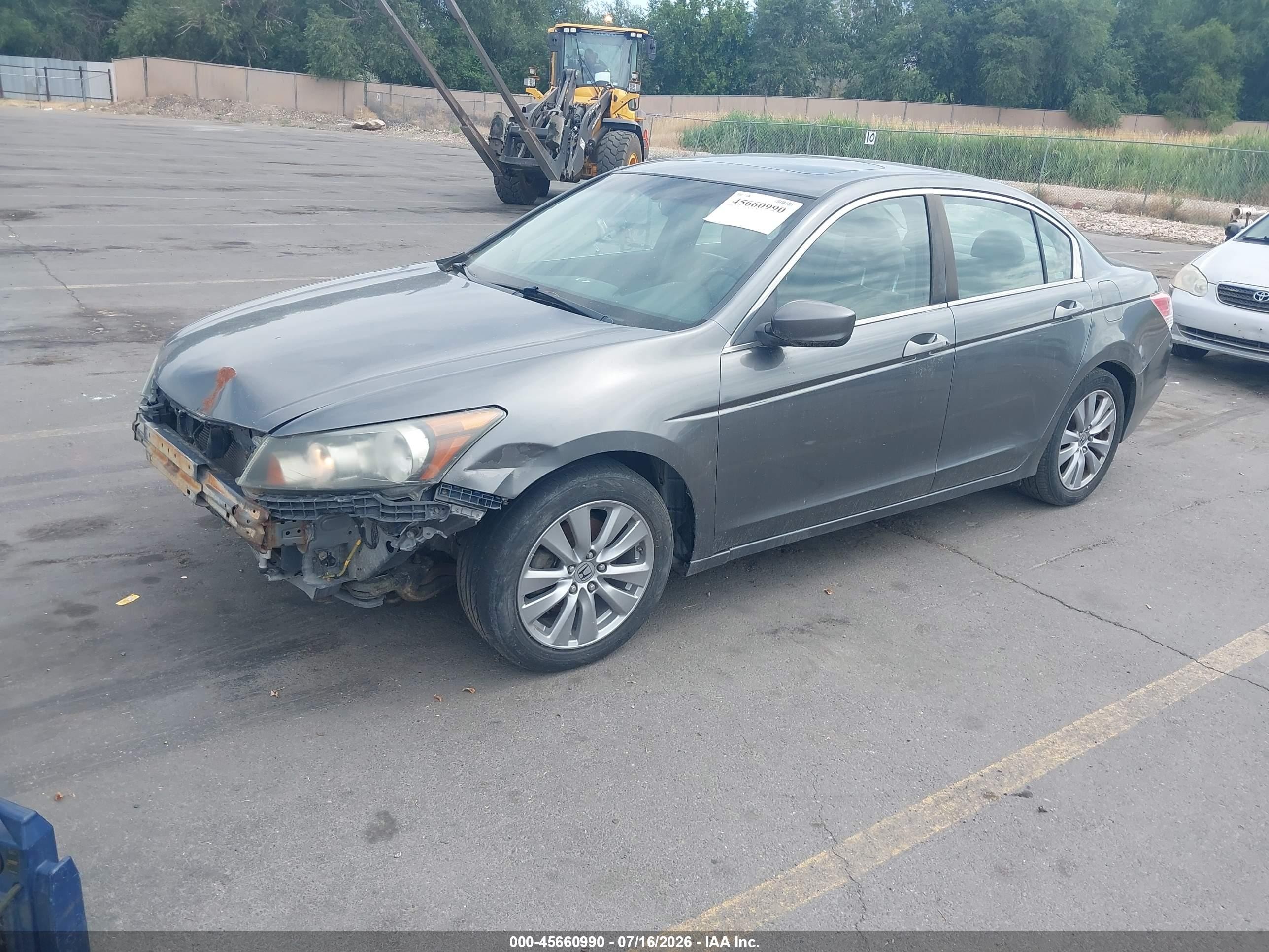 2011 Honda Accord 2.4 Ex-l Серый vin: 1HGCP2F84BA080144