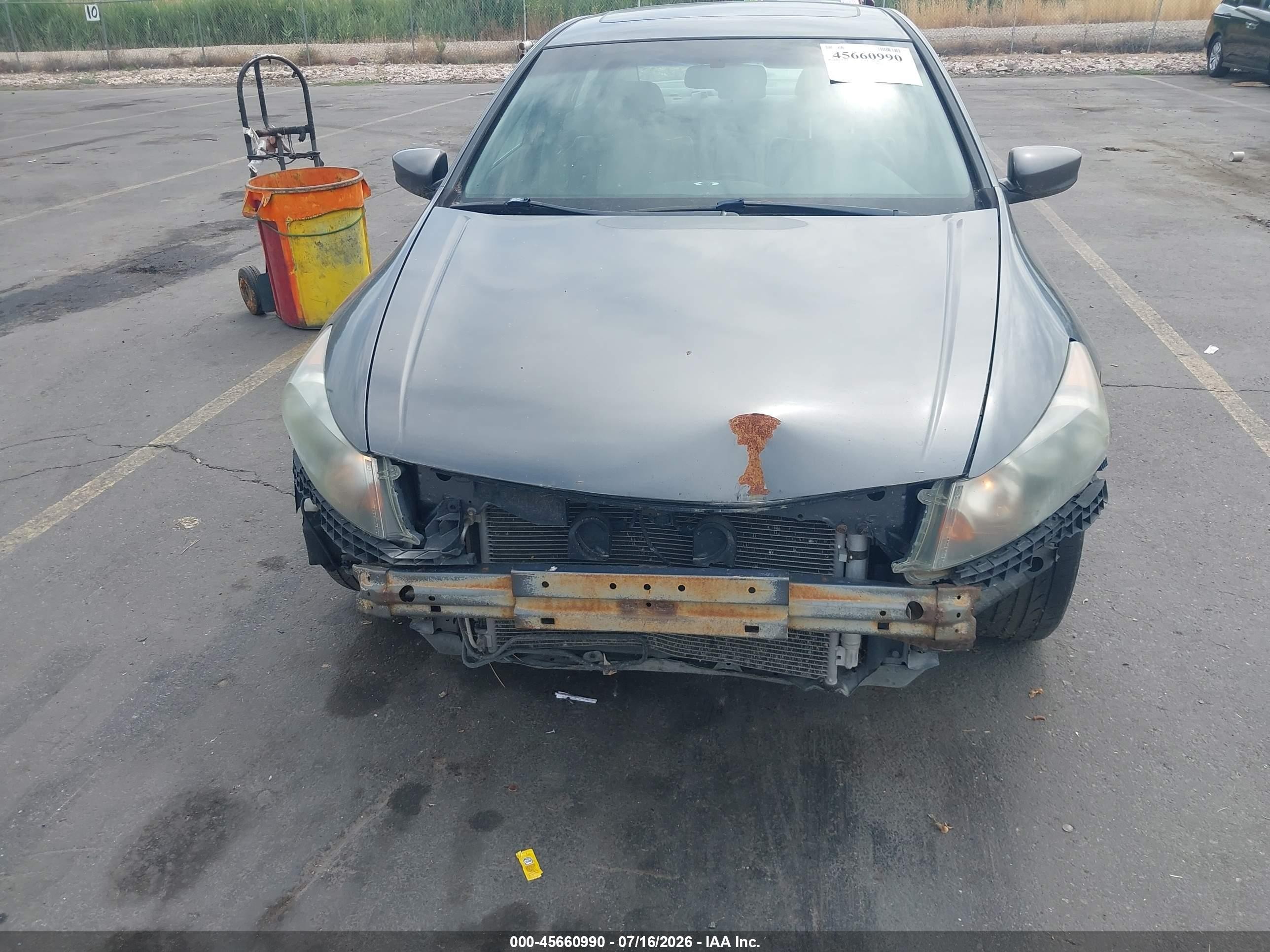 2011 Honda Accord 2.4 Ex-l Серый vin: 1HGCP2F84BA080144