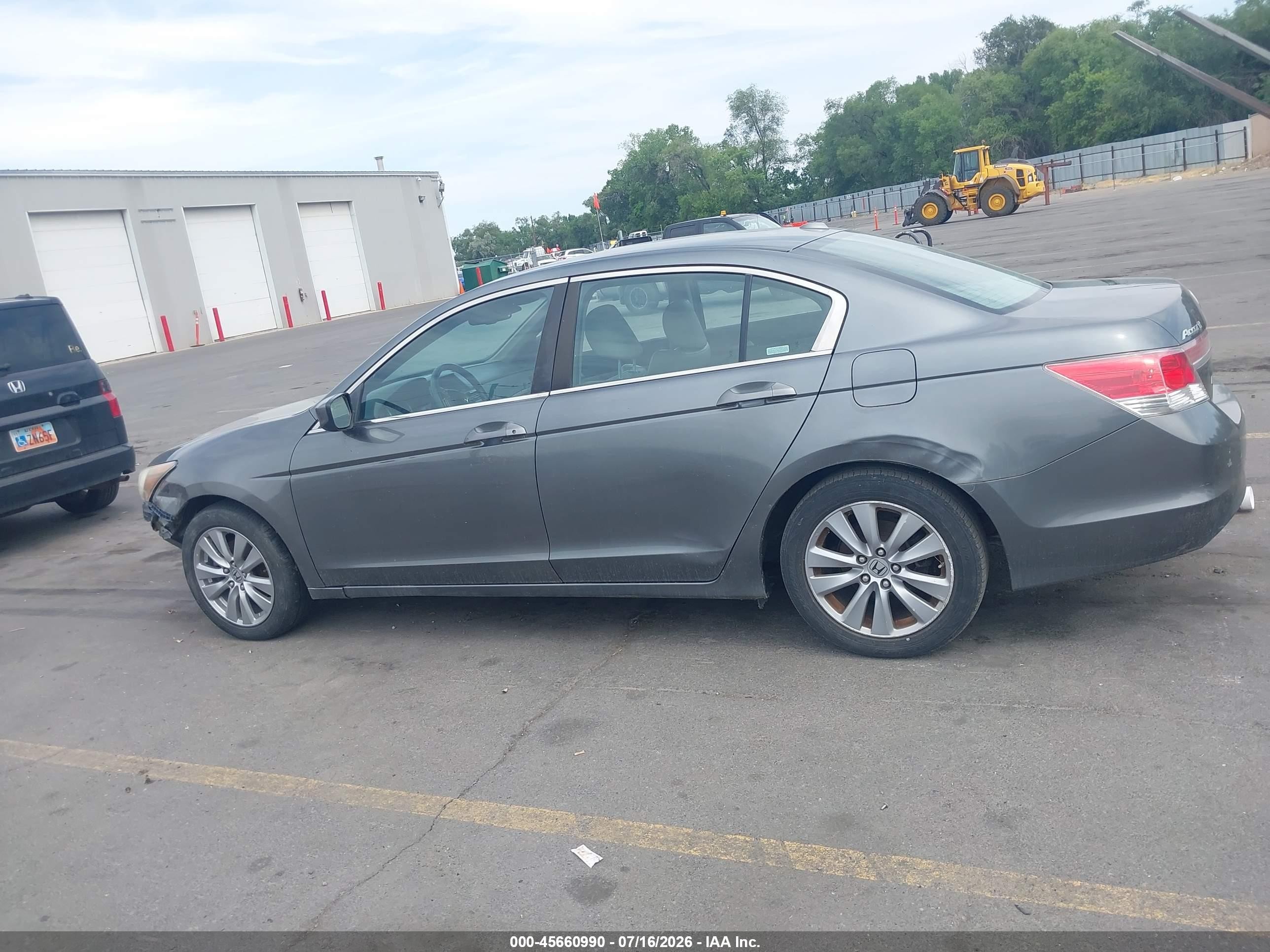 2011 Honda Accord 2.4 Ex-l Серый vin: 1HGCP2F84BA080144