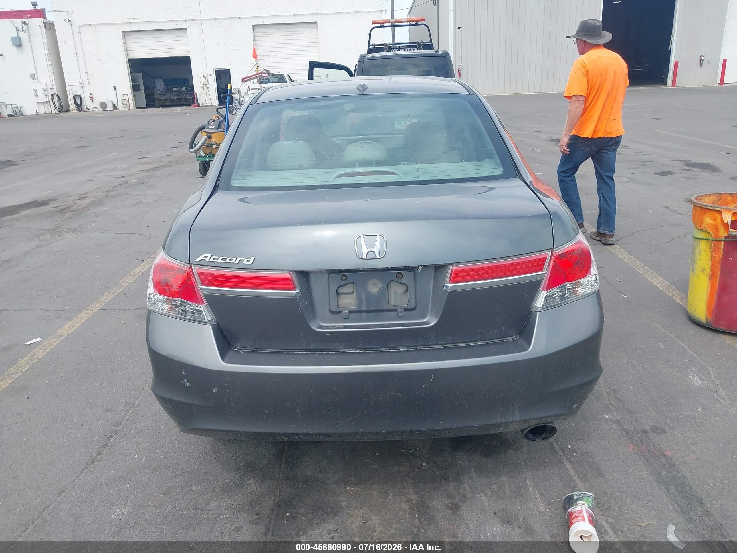 2011 Honda Accord 2.4 Ex-l Серый vin: 1HGCP2F84BA080144