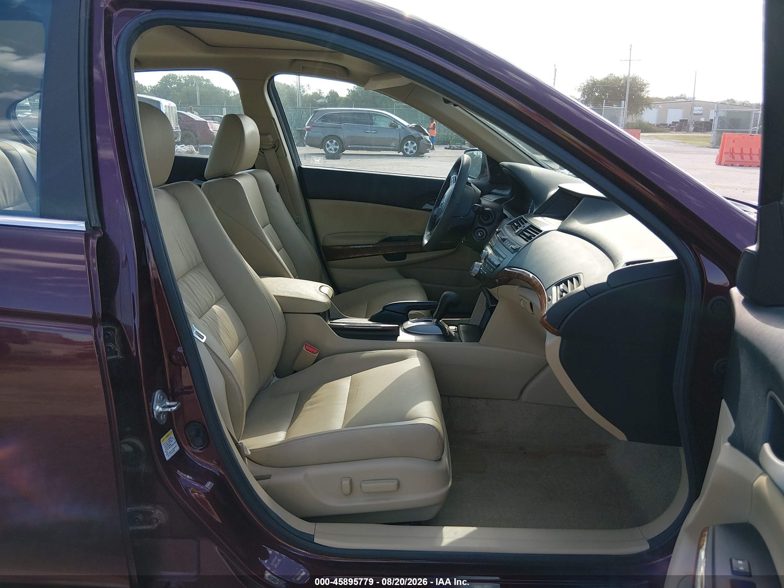 2011 Honda Accord 2.4 Ex-l Burgundy vin: 1HGCP2F84BA098899