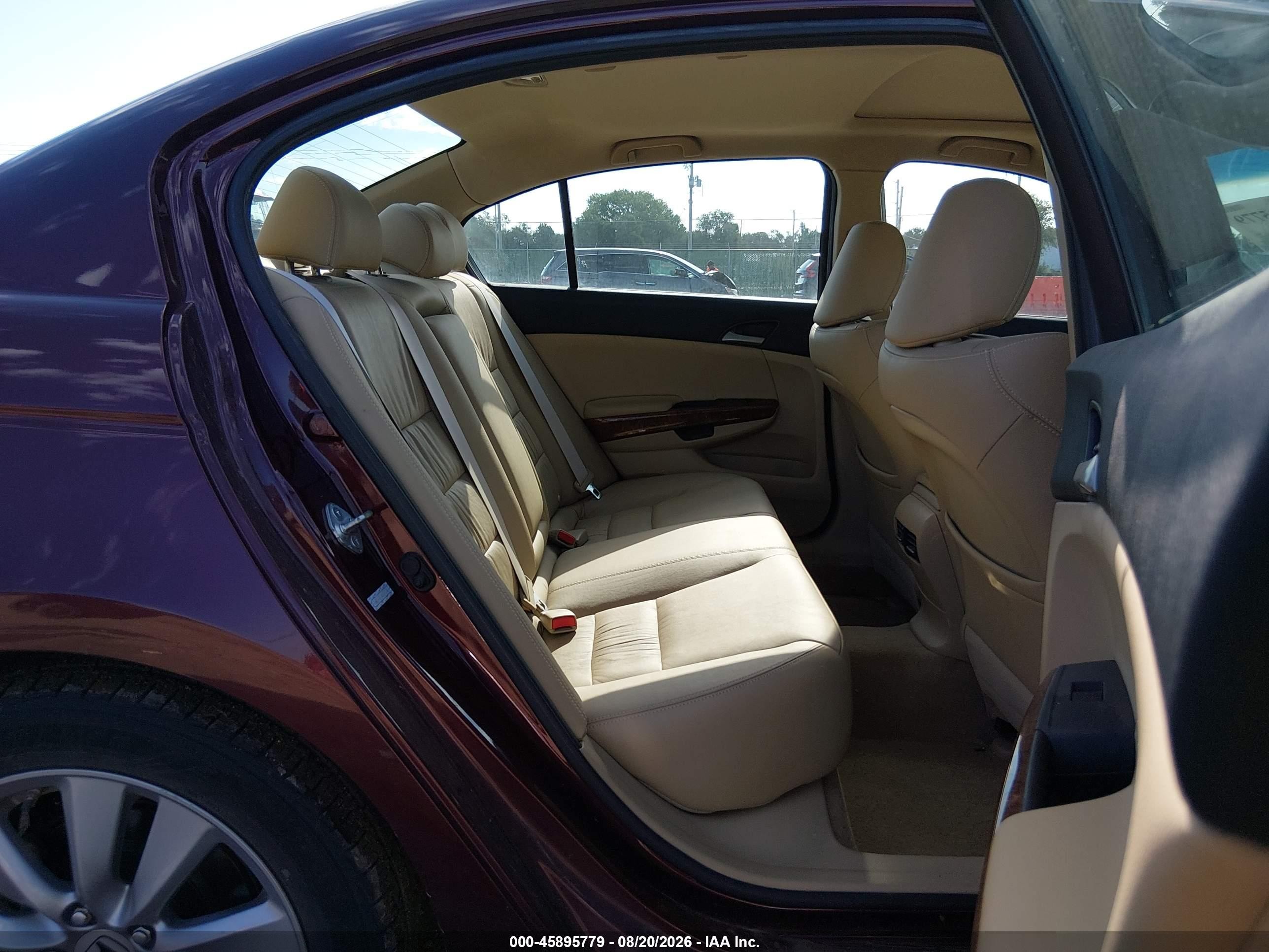 2011 Honda Accord 2.4 Ex-l Burgundy vin: 1HGCP2F84BA098899