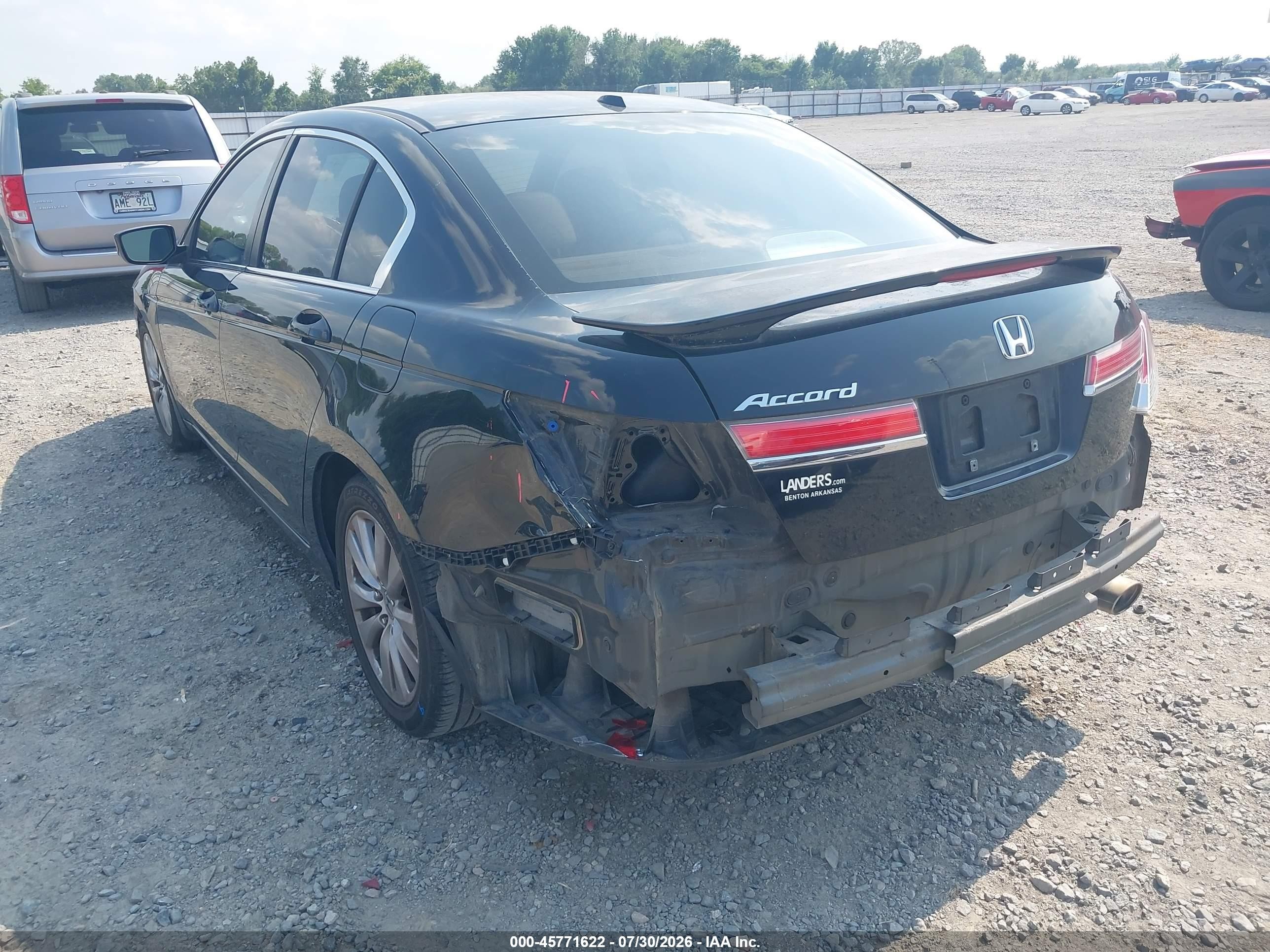 2011 Honda Accord 2.4 Ex-l Black vin: 1HGCP2F84BA125194