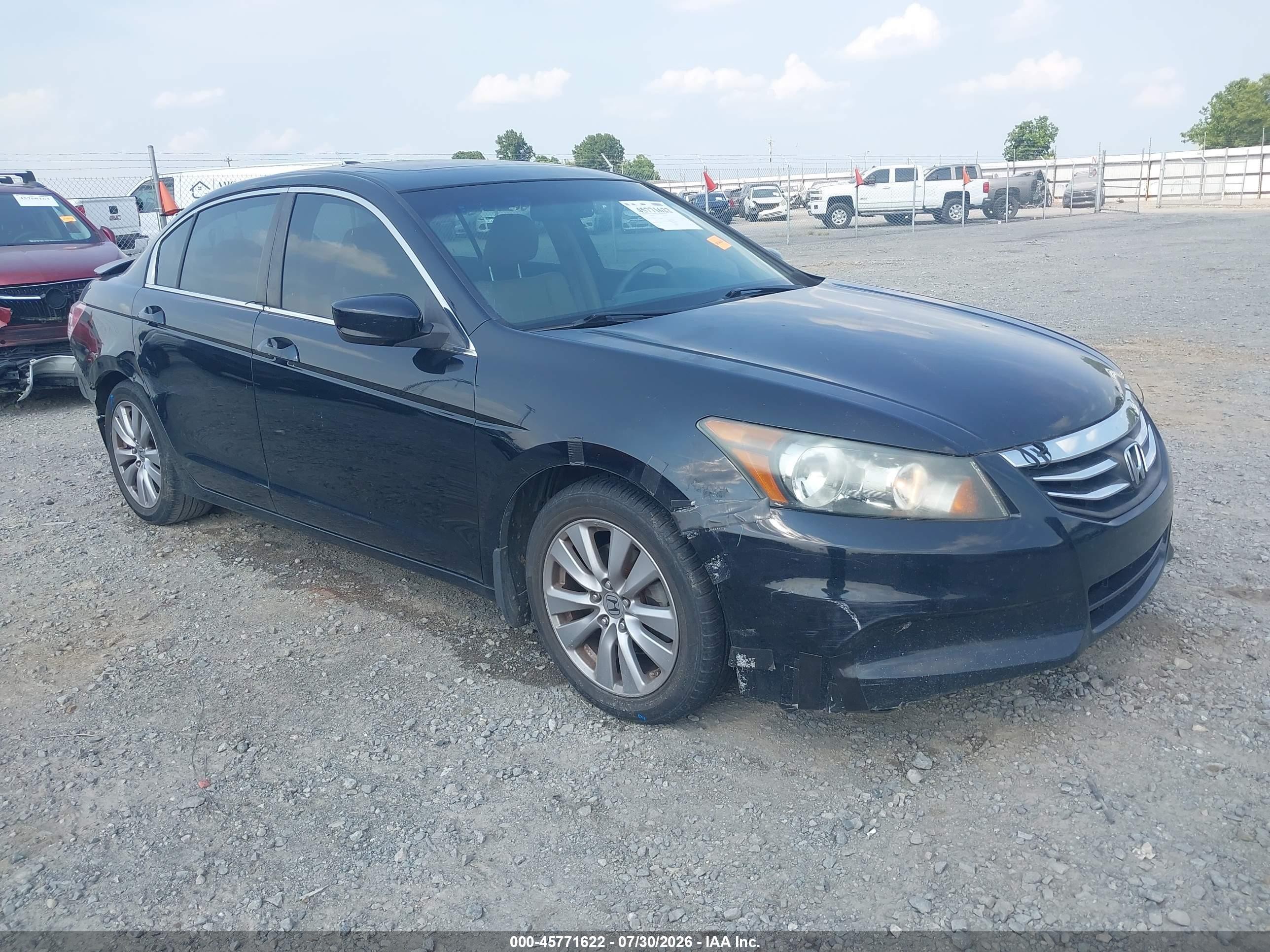 2011 Honda Accord 2.4 Ex-l Black vin: 1HGCP2F84BA125194
