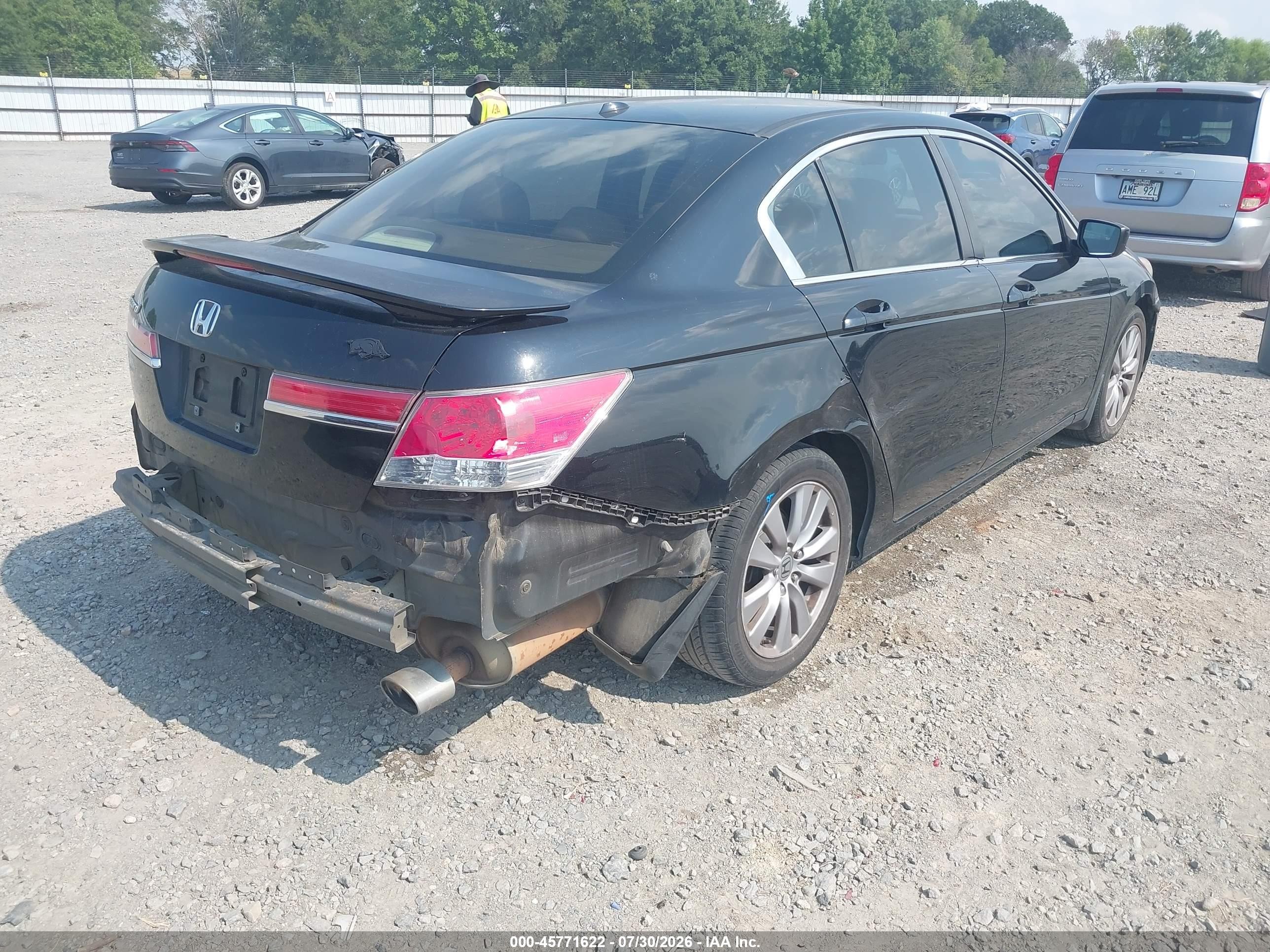 2011 Honda Accord 2.4 Ex-l Black vin: 1HGCP2F84BA125194