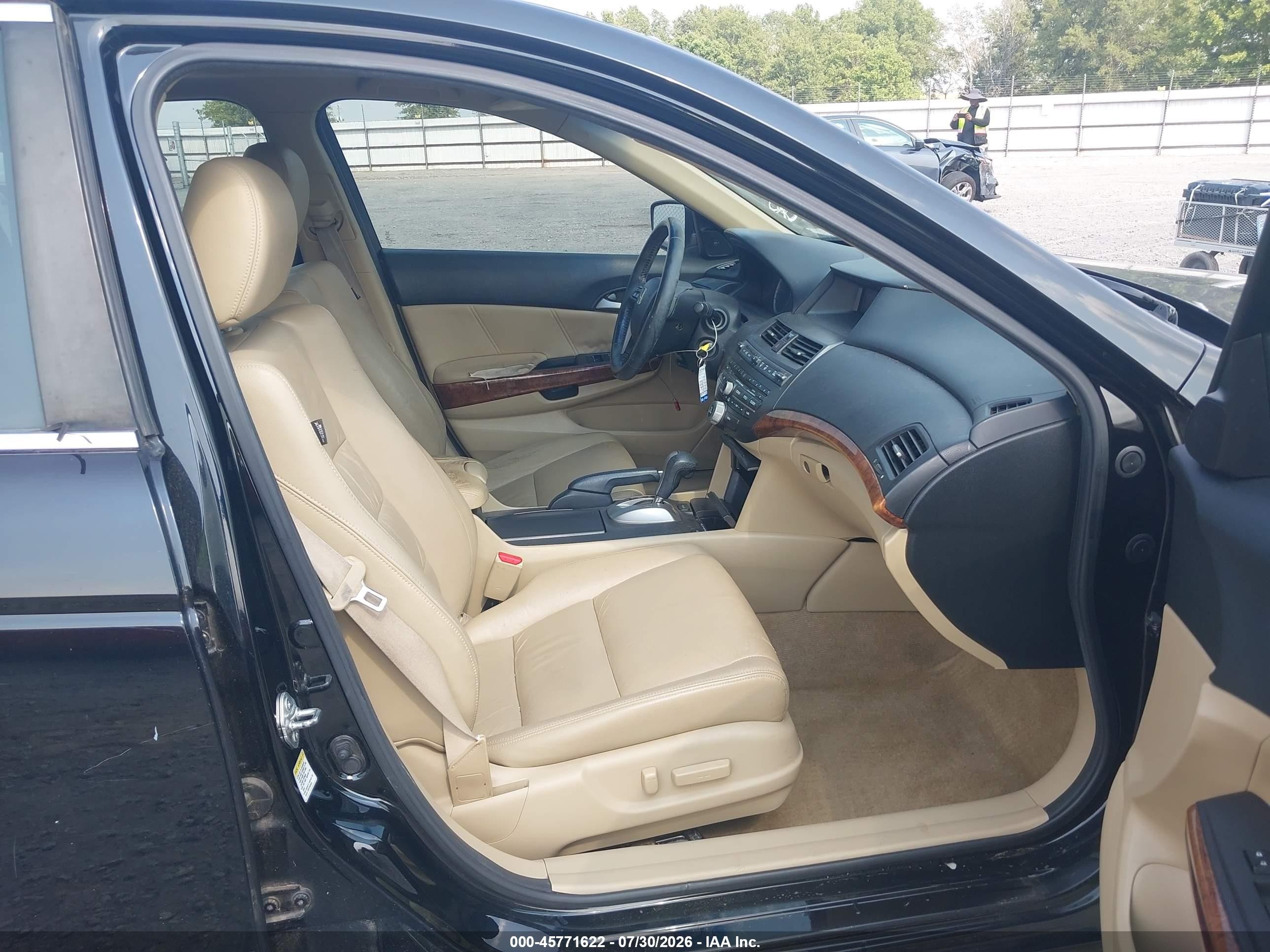 2011 Honda Accord 2.4 Ex-l Black vin: 1HGCP2F84BA125194