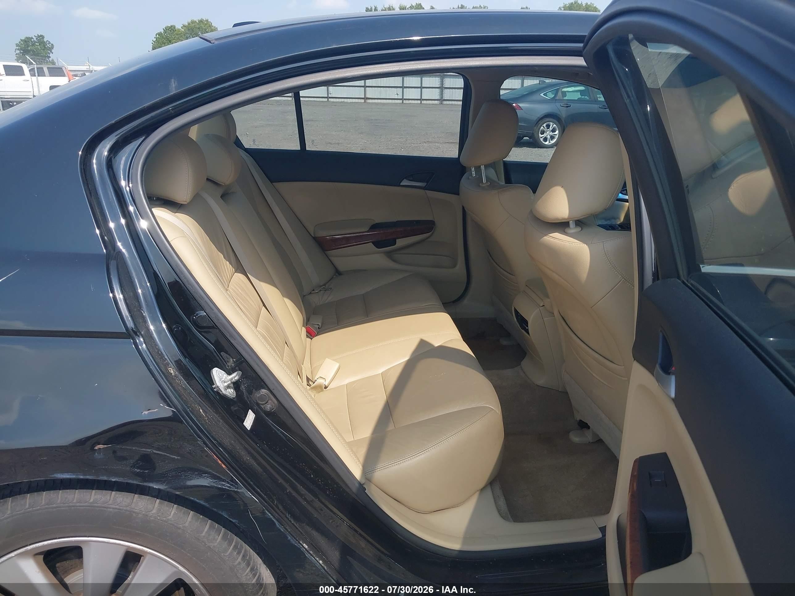 2011 Honda Accord 2.4 Ex-l Black vin: 1HGCP2F84BA125194