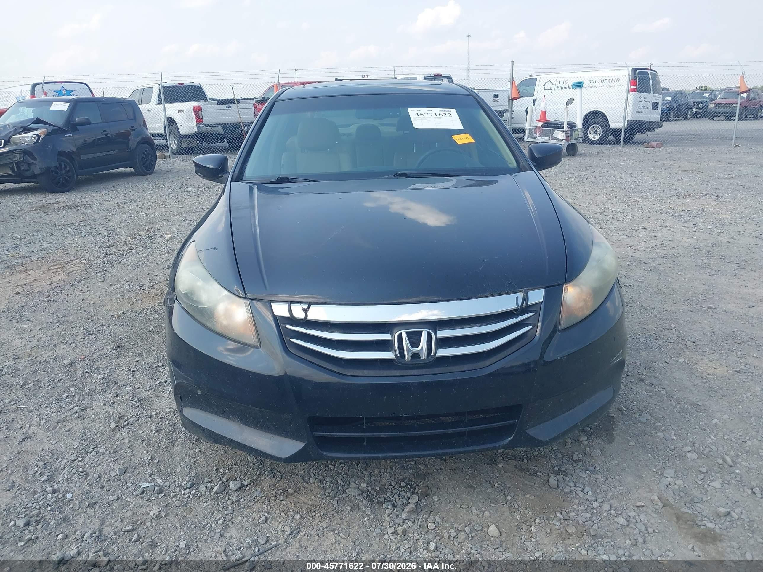 2011 Honda Accord 2.4 Ex-l Black vin: 1HGCP2F84BA125194