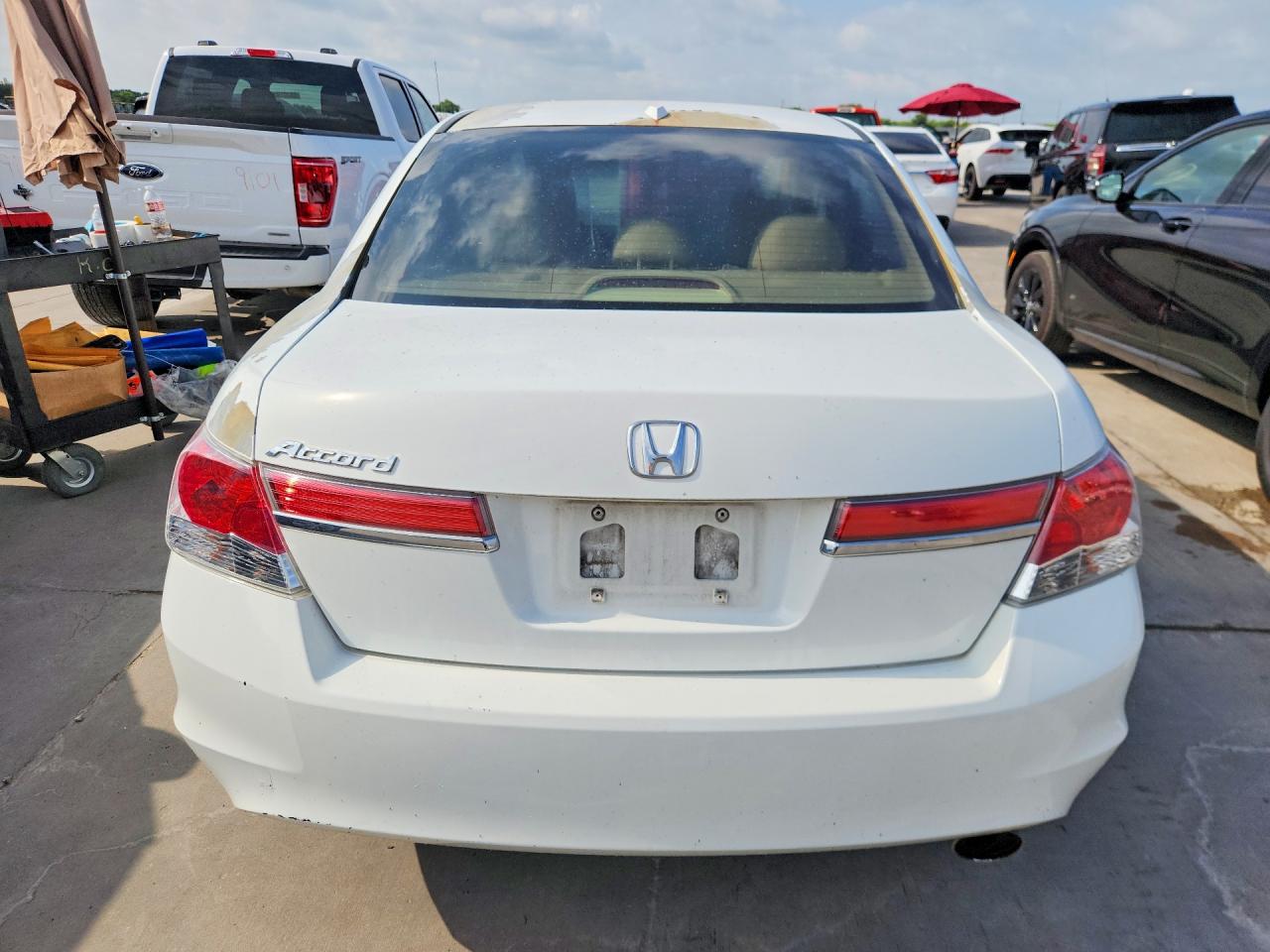 2011 Honda Accord Exl White vin: 1HGCP2F84BA125812
