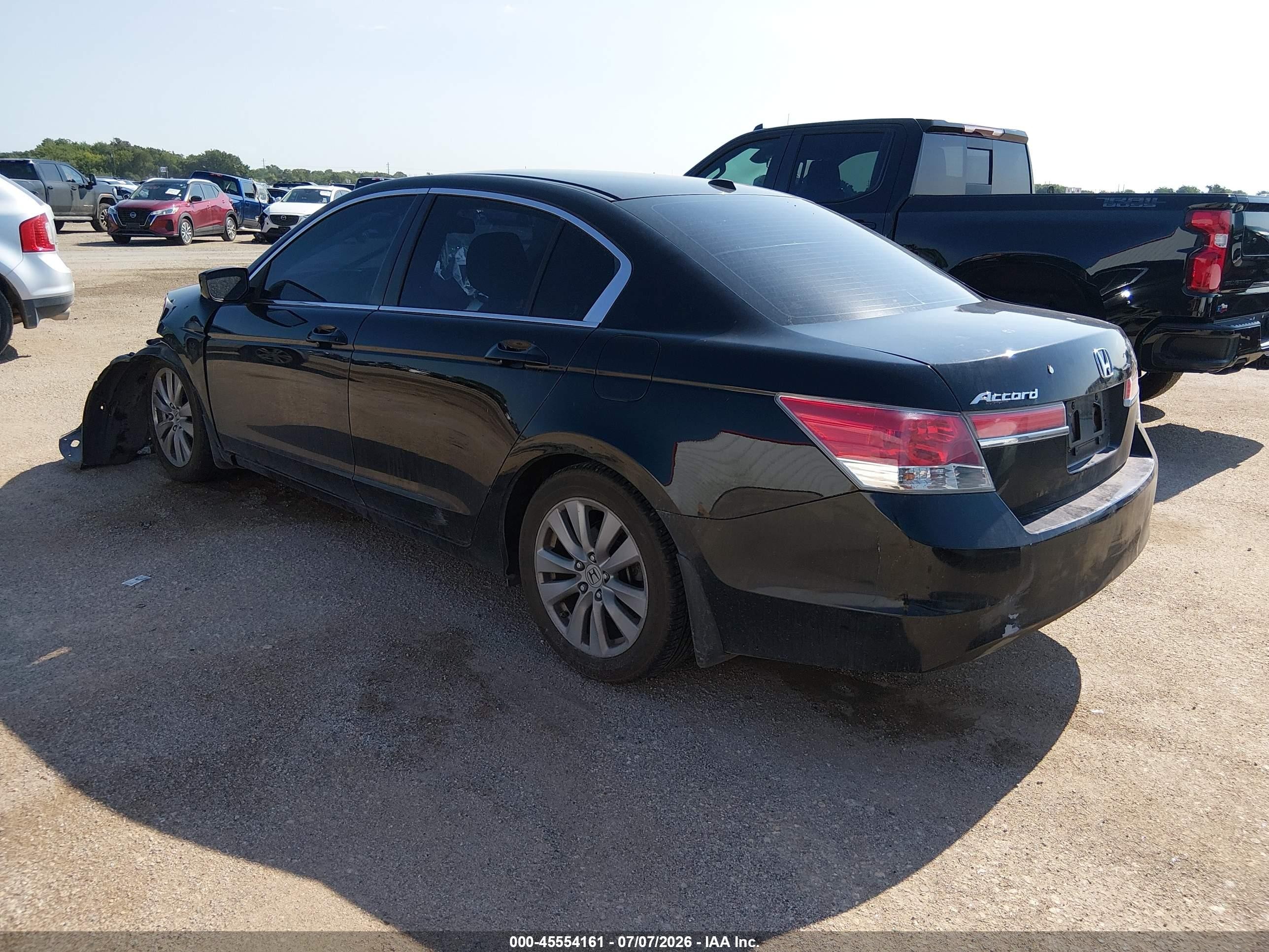 2011 Honda Accord 2.4 Ex-l Черный vin: 1HGCP2F84BA126345