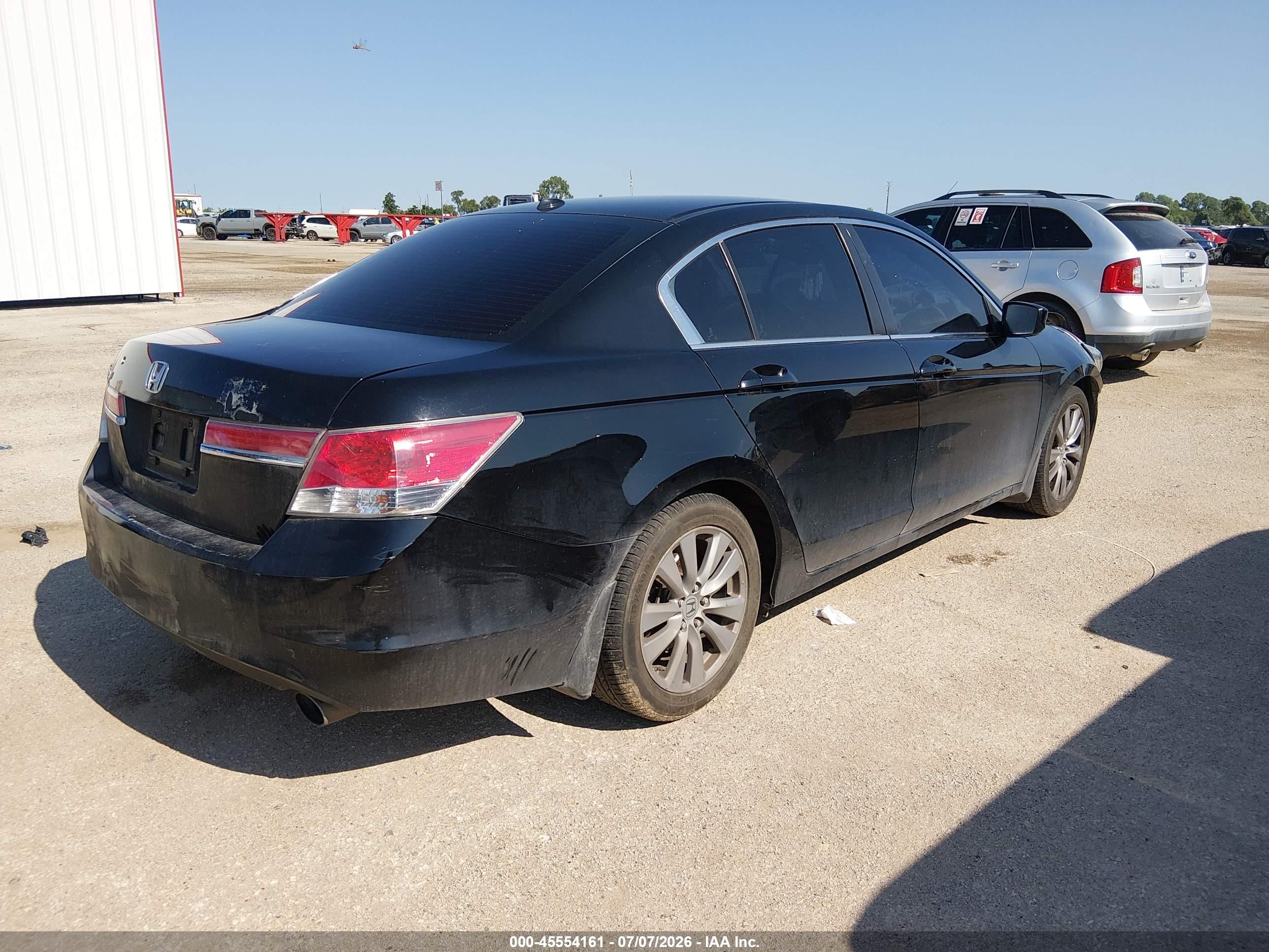 2011 Honda Accord 2.4 Ex-l Черный vin: 1HGCP2F84BA126345