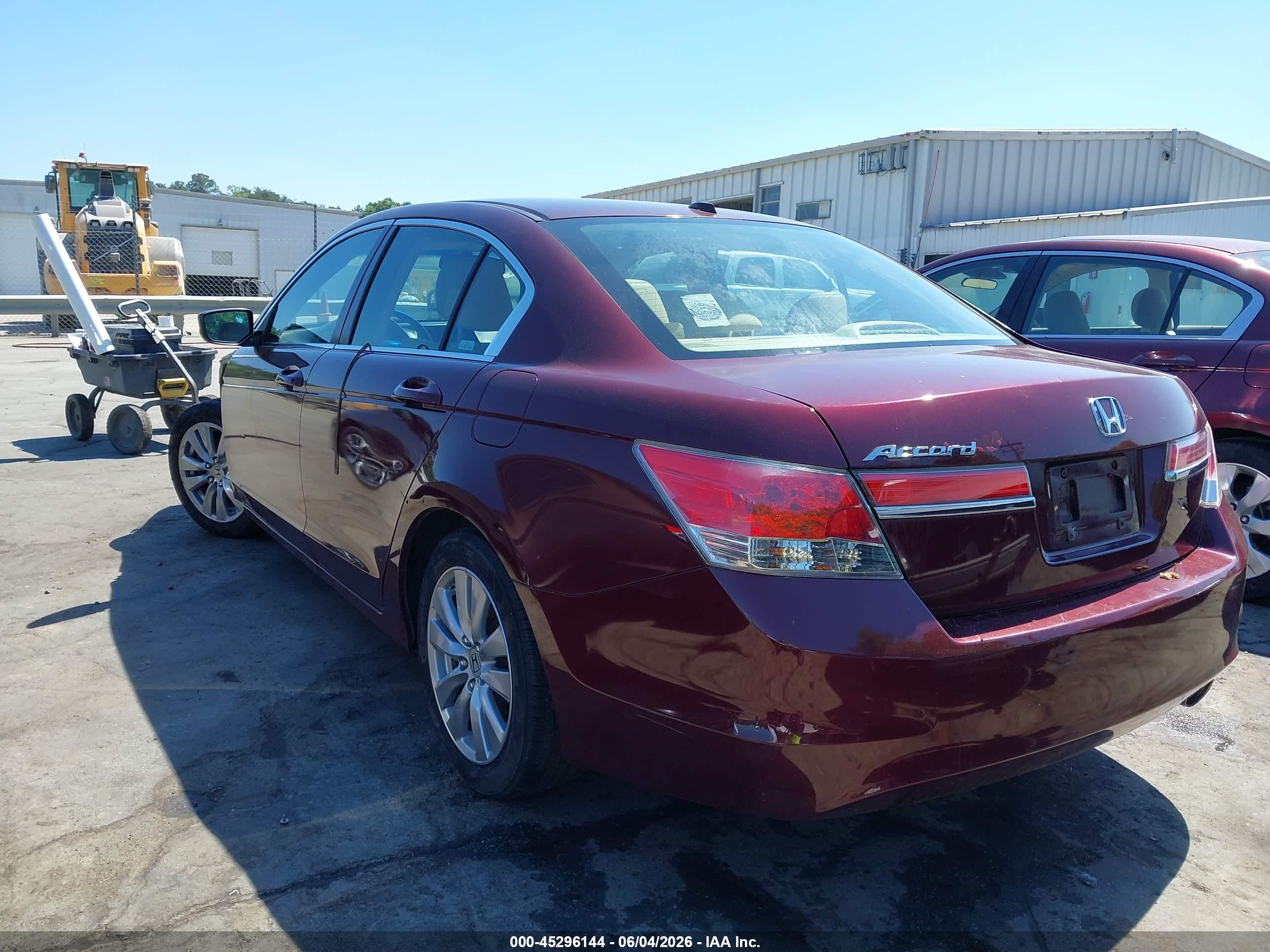 2011 Honda Accord 2.4 Ex-l Burgundy vin: 1HGCP2F84BA131609
