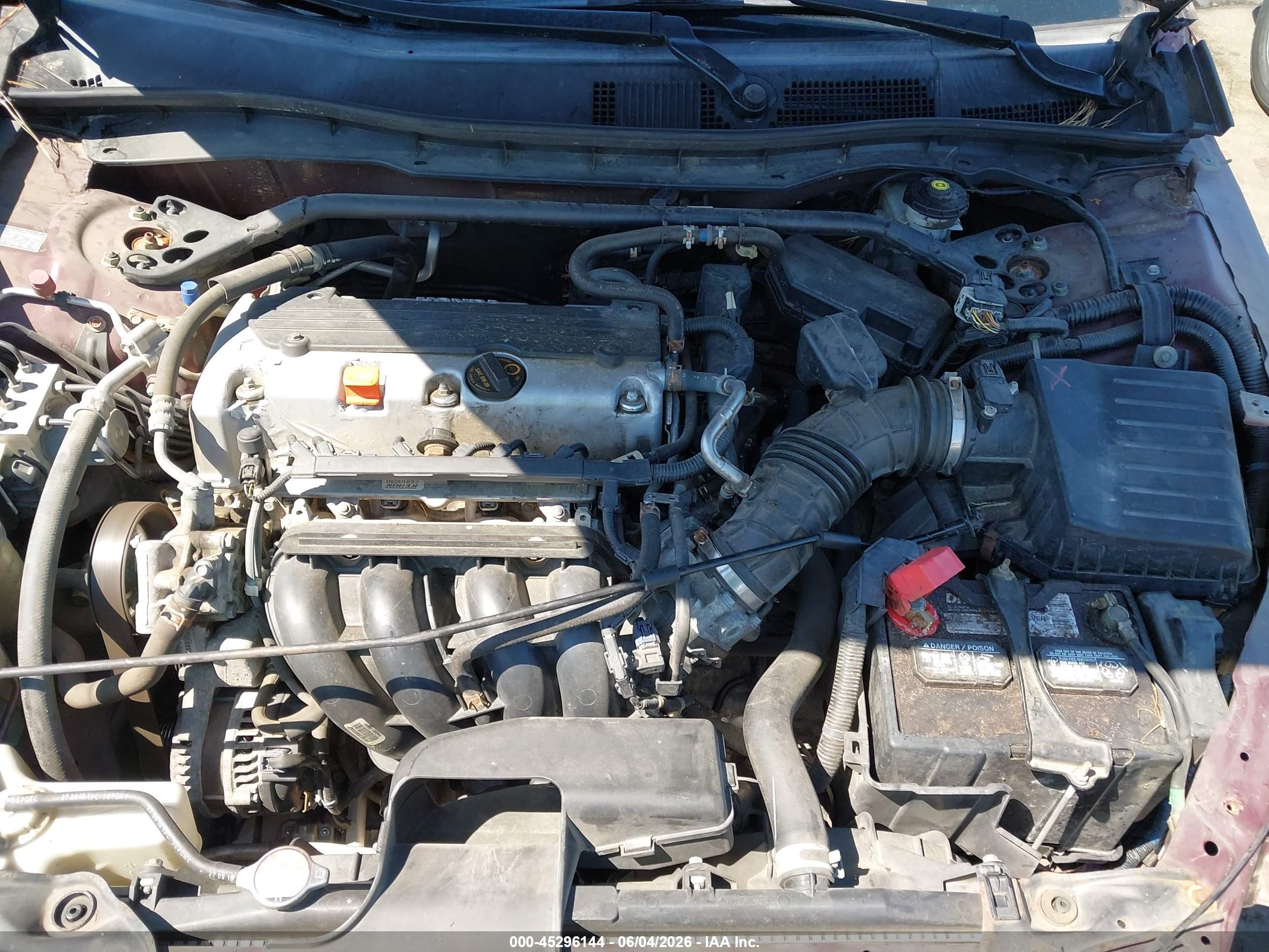 2011 Honda Accord 2.4 Ex-l Burgundy vin: 1HGCP2F84BA131609