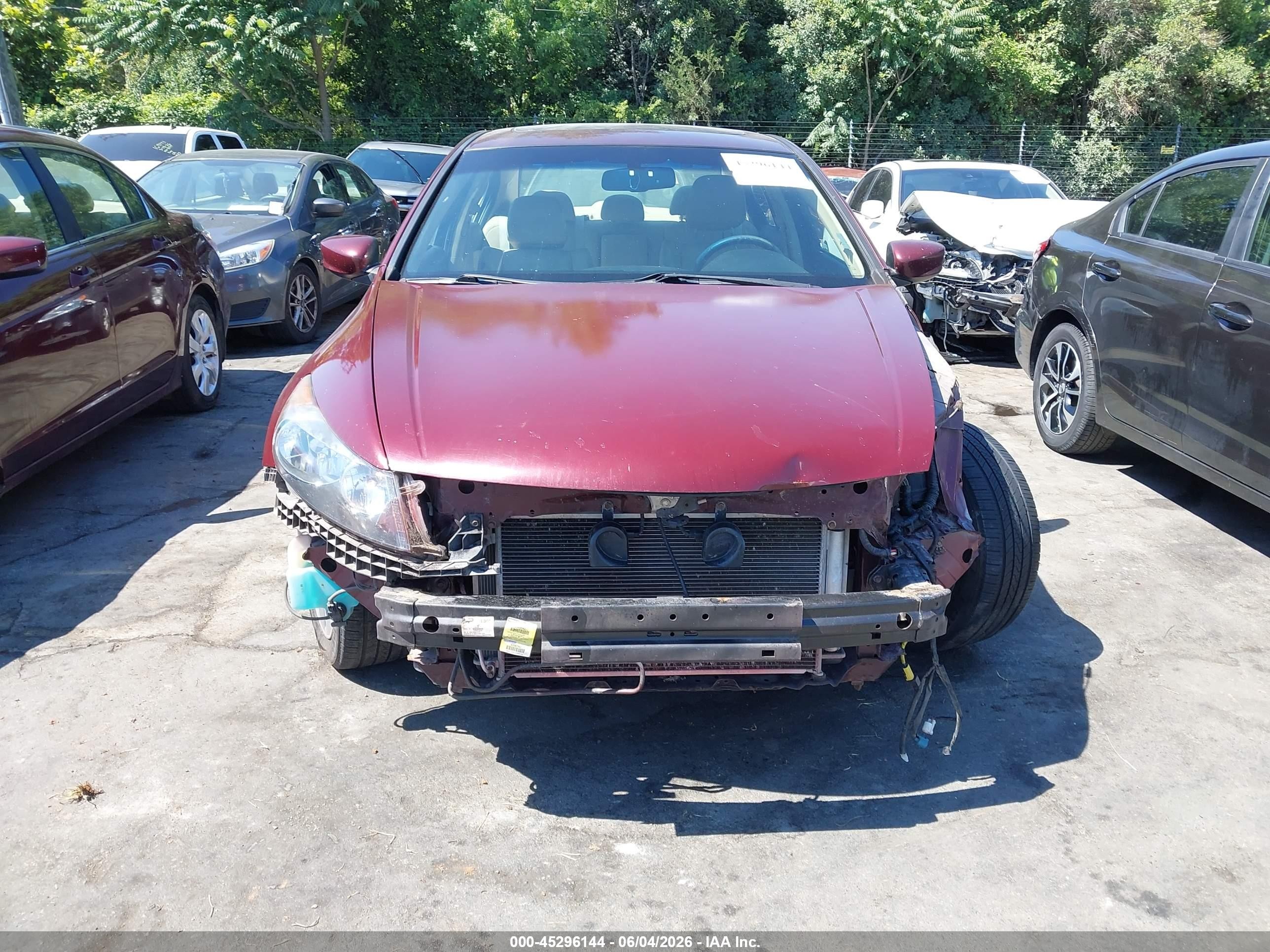 2011 Honda Accord 2.4 Ex-l Burgundy vin: 1HGCP2F84BA131609