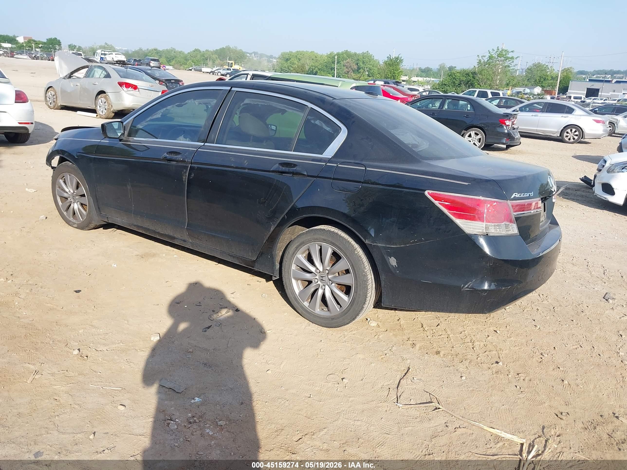 2011 Honda Accord 2.4 Ex-l Black vin: 1HGCP2F84BA141623
