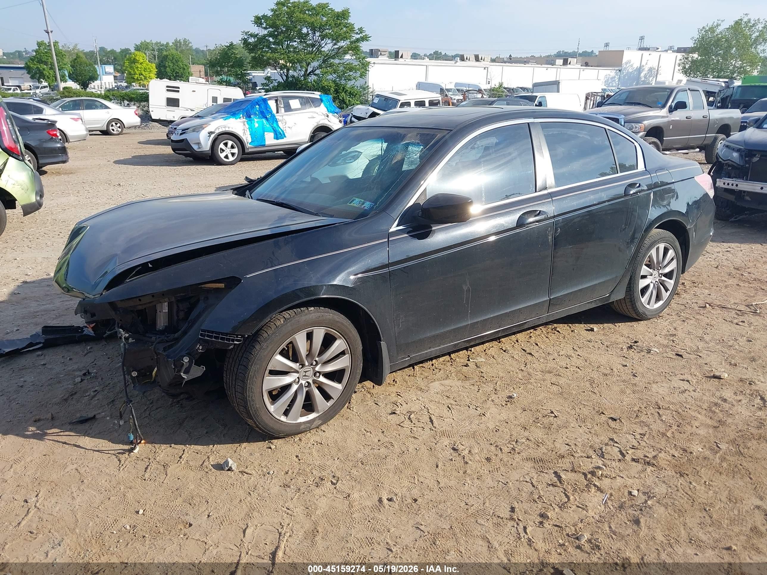 2011 Honda Accord 2.4 Ex-l Black vin: 1HGCP2F84BA141623