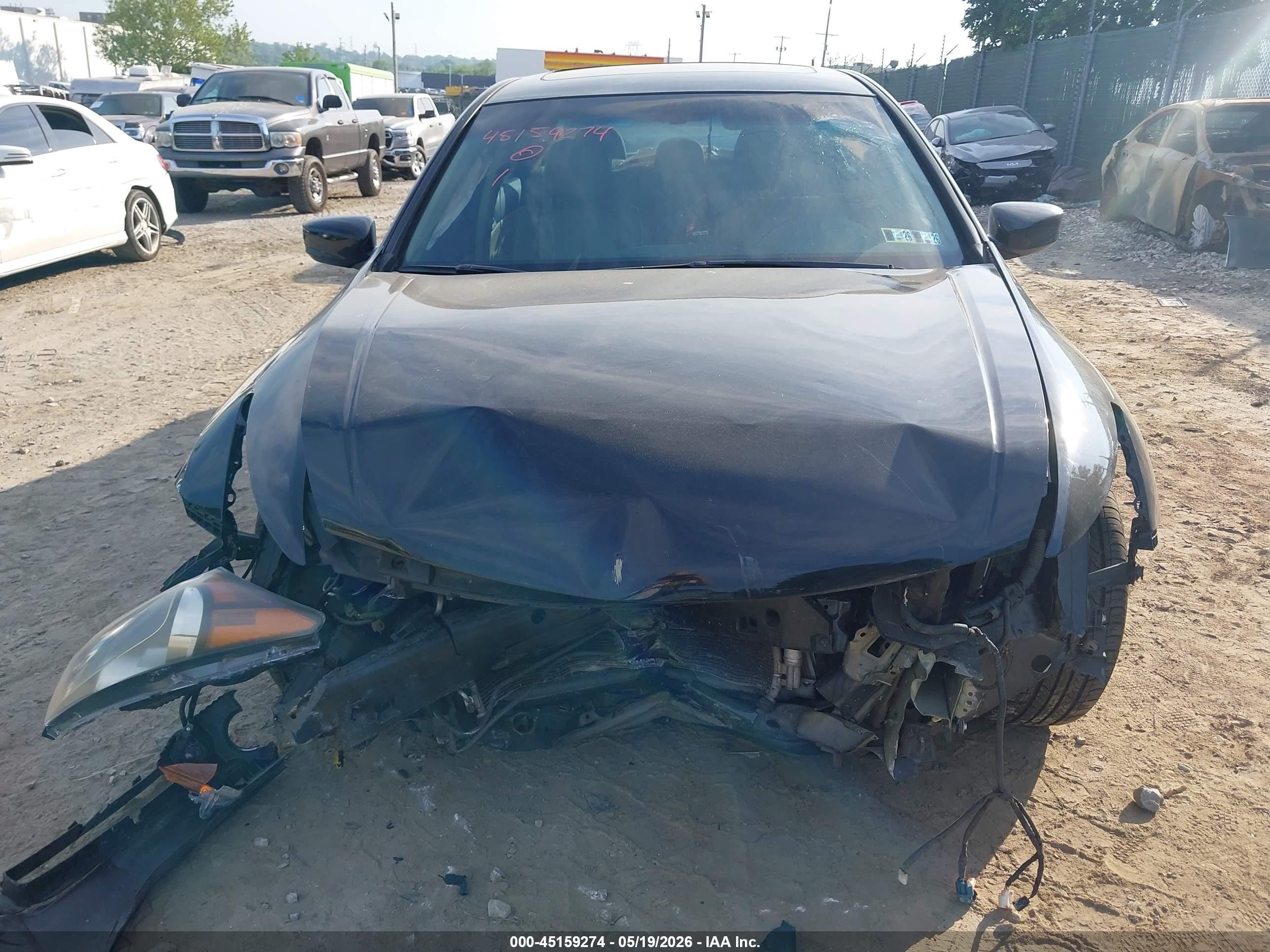 2011 Honda Accord 2.4 Ex-l Black vin: 1HGCP2F84BA141623
