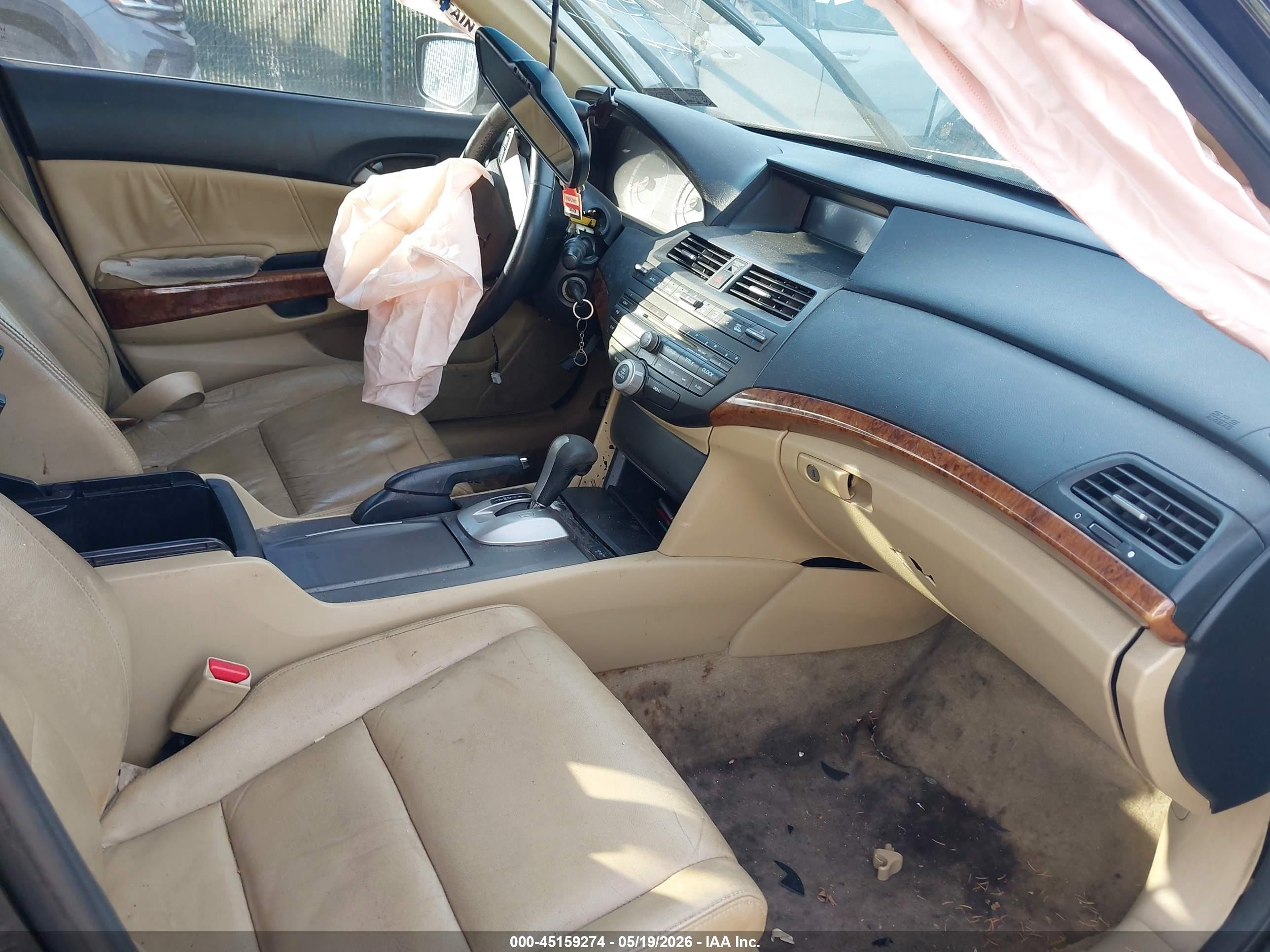 2011 Honda Accord 2.4 Ex-l Black vin: 1HGCP2F84BA141623