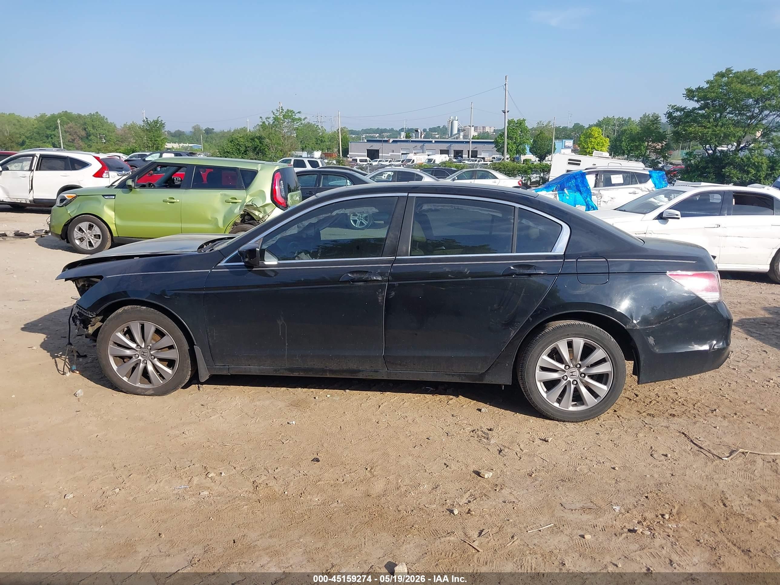 2011 Honda Accord 2.4 Ex-l Black vin: 1HGCP2F84BA141623