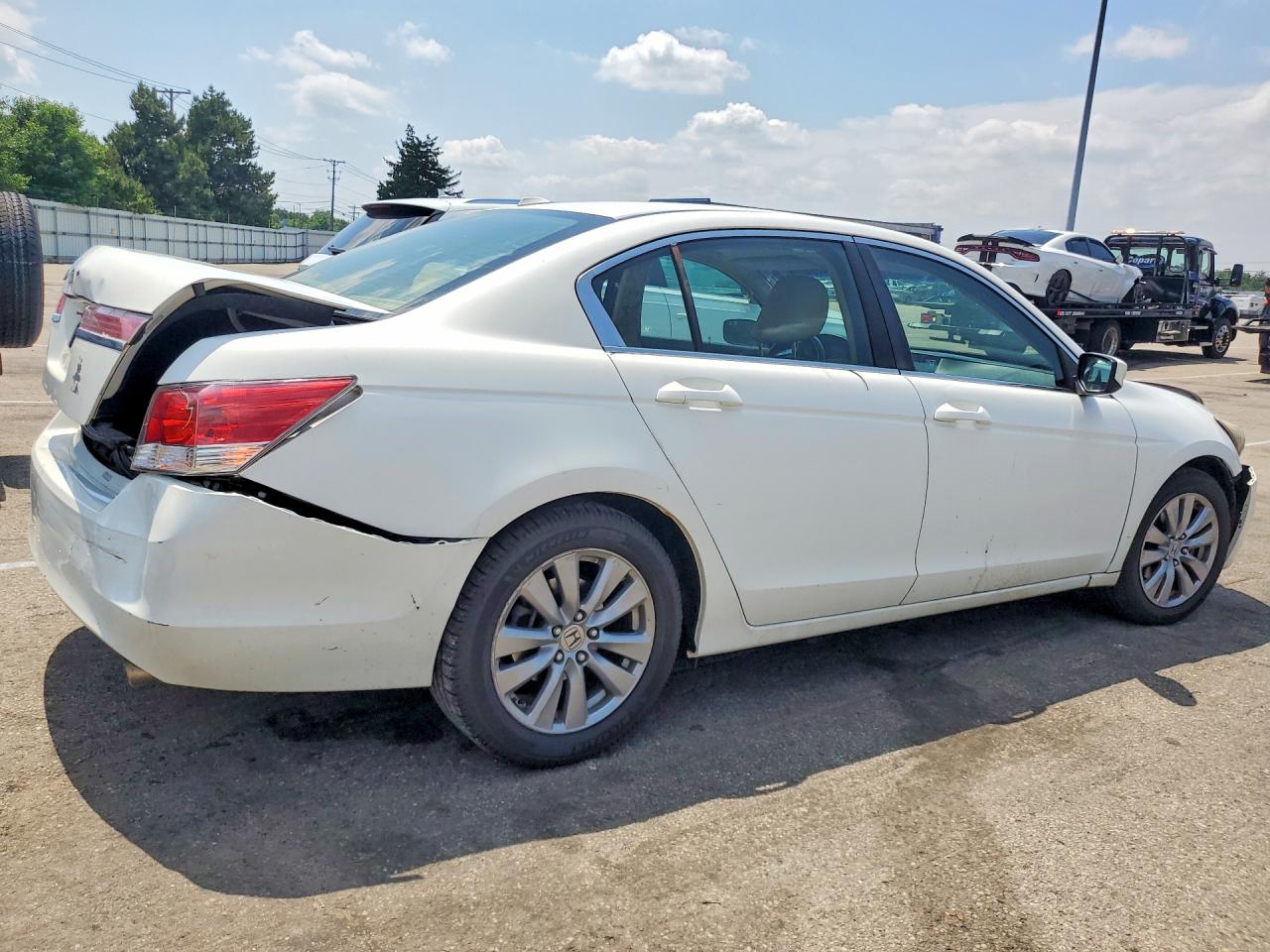 2011 Honda Accord Exl White vin: 1HGCP2F84BA149561