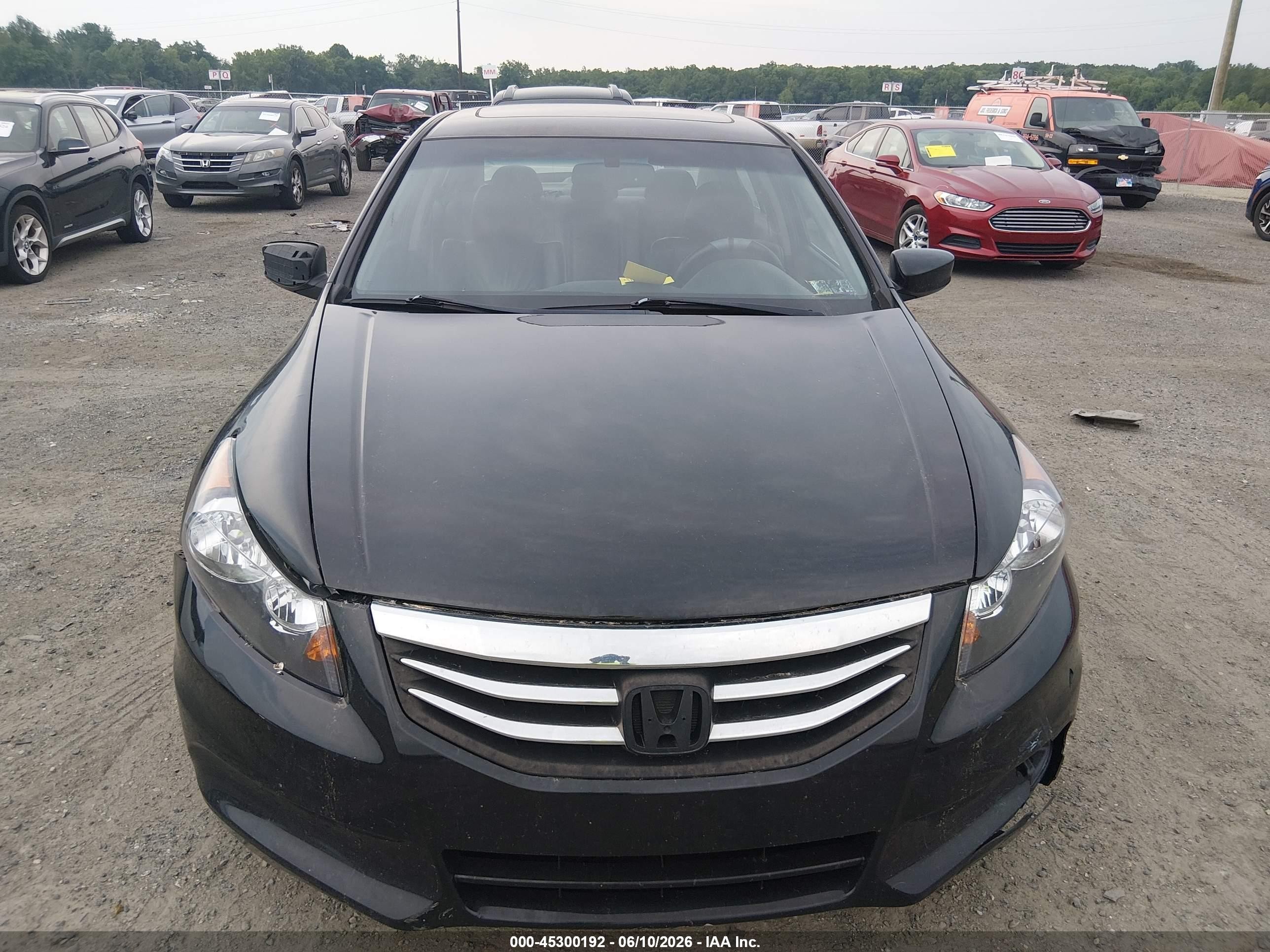 2012 Honda Accord 2.4 Ex-l Black vin: 1HGCP2F84CA070229