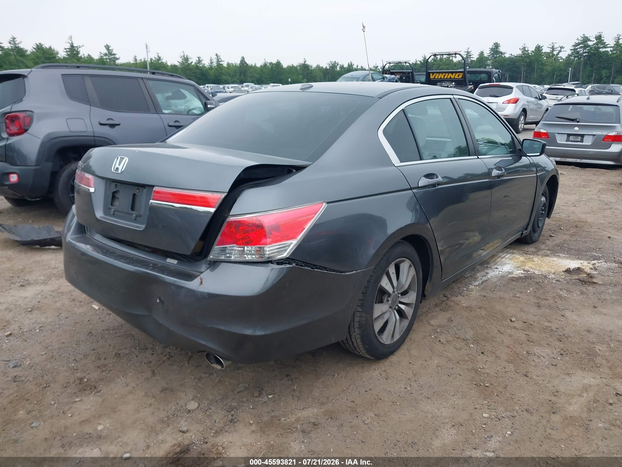 2012 Honda Accord 2.4 Ex-l Gray vin: 1HGCP2F84CA101933