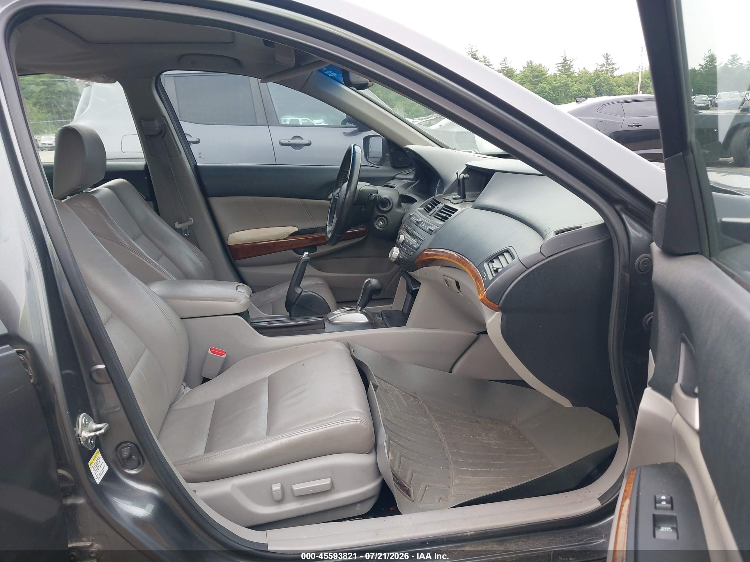 2012 Honda Accord 2.4 Ex-l Gray vin: 1HGCP2F84CA101933